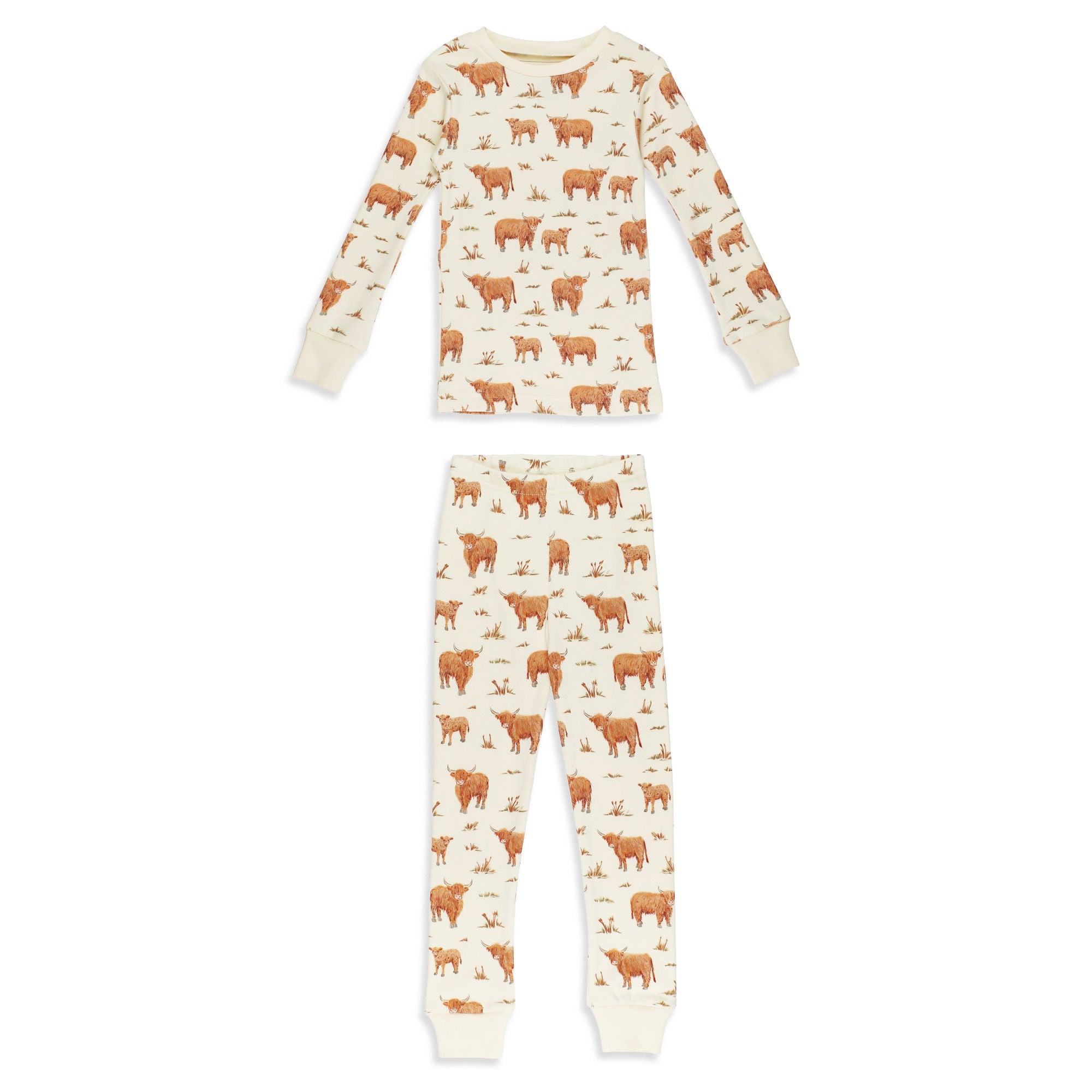 Highland Cow - Kids' Organic PJ Set