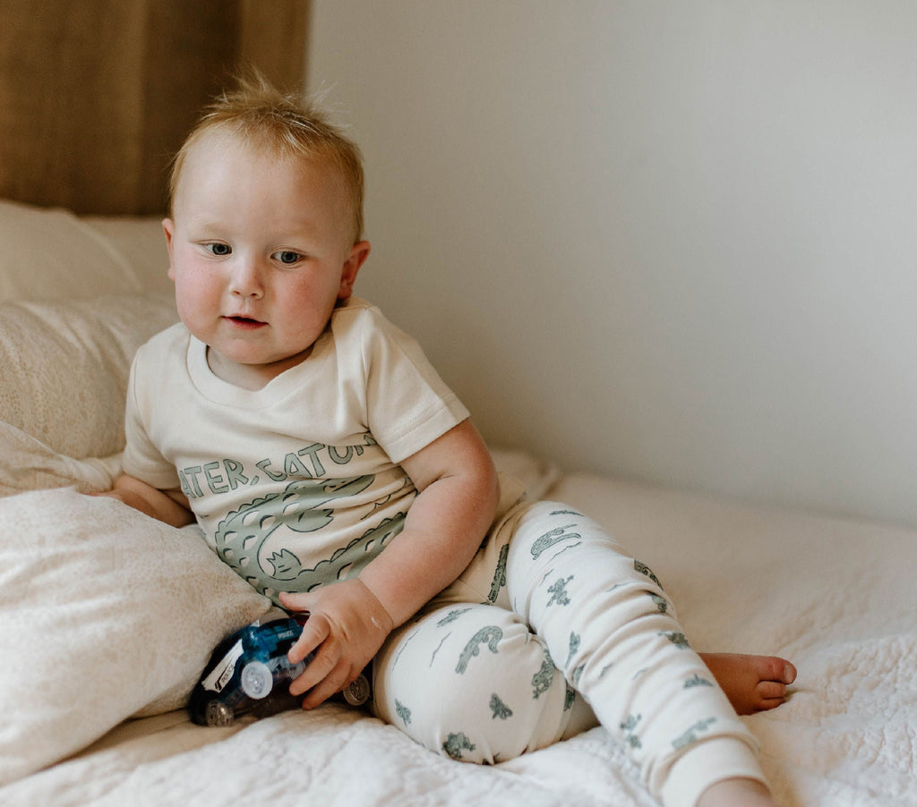 Alligator - Kids' Organic S/Sleeve PJ Set