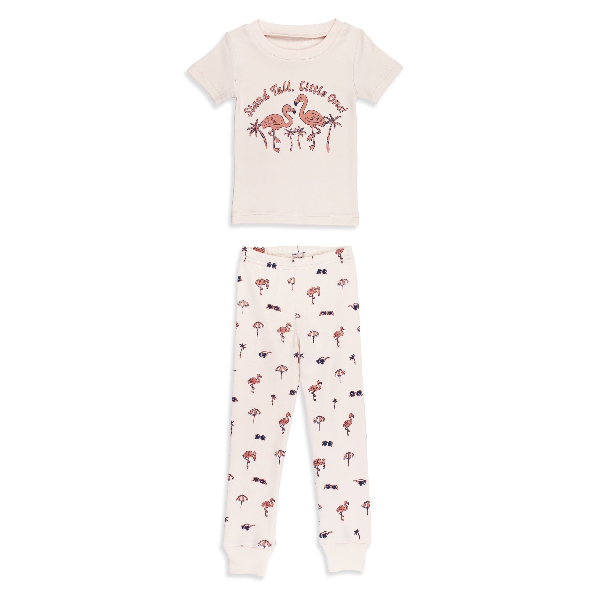 Flamingo - Kids' Organic S/Sleeve PJ Set