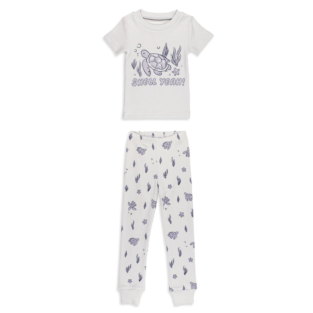 Sea Turtle - Kids' Organic S/Sleeve PJ Set