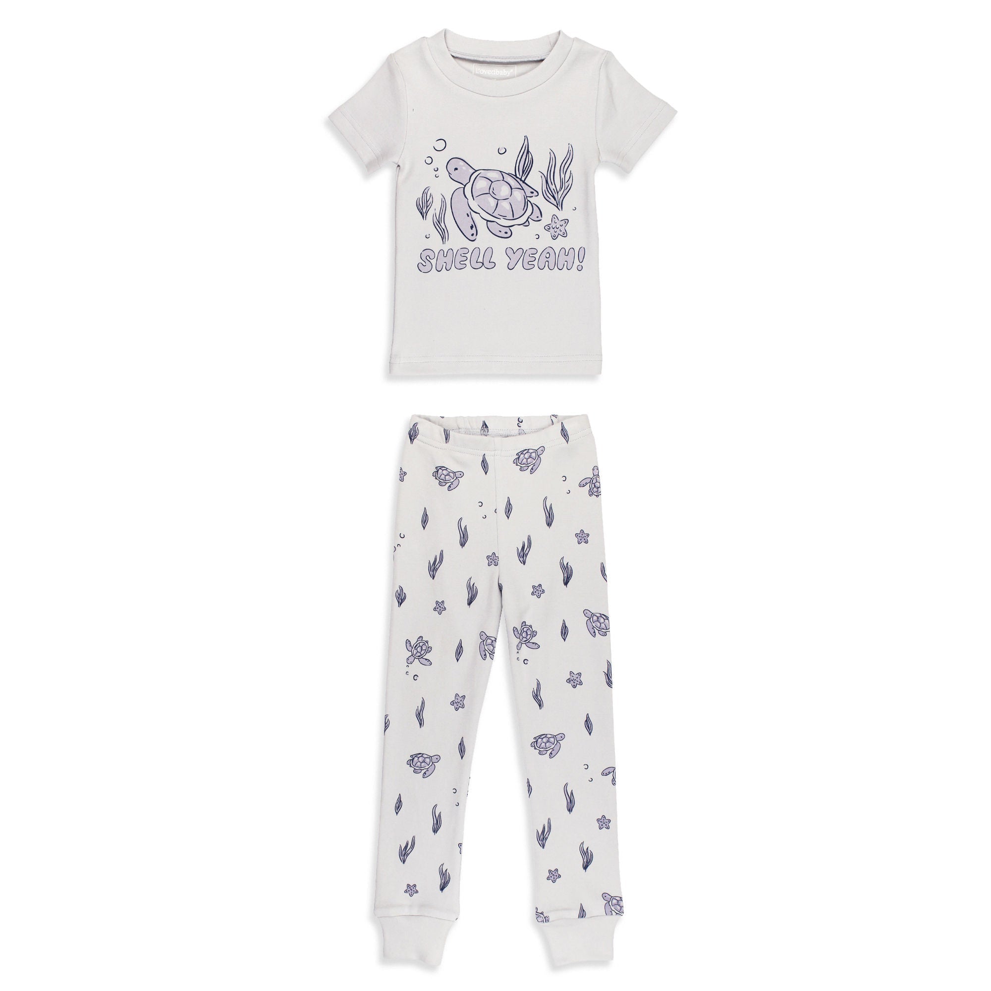 Sea Turtle - Kids' Organic S/Sleeve PJ Set