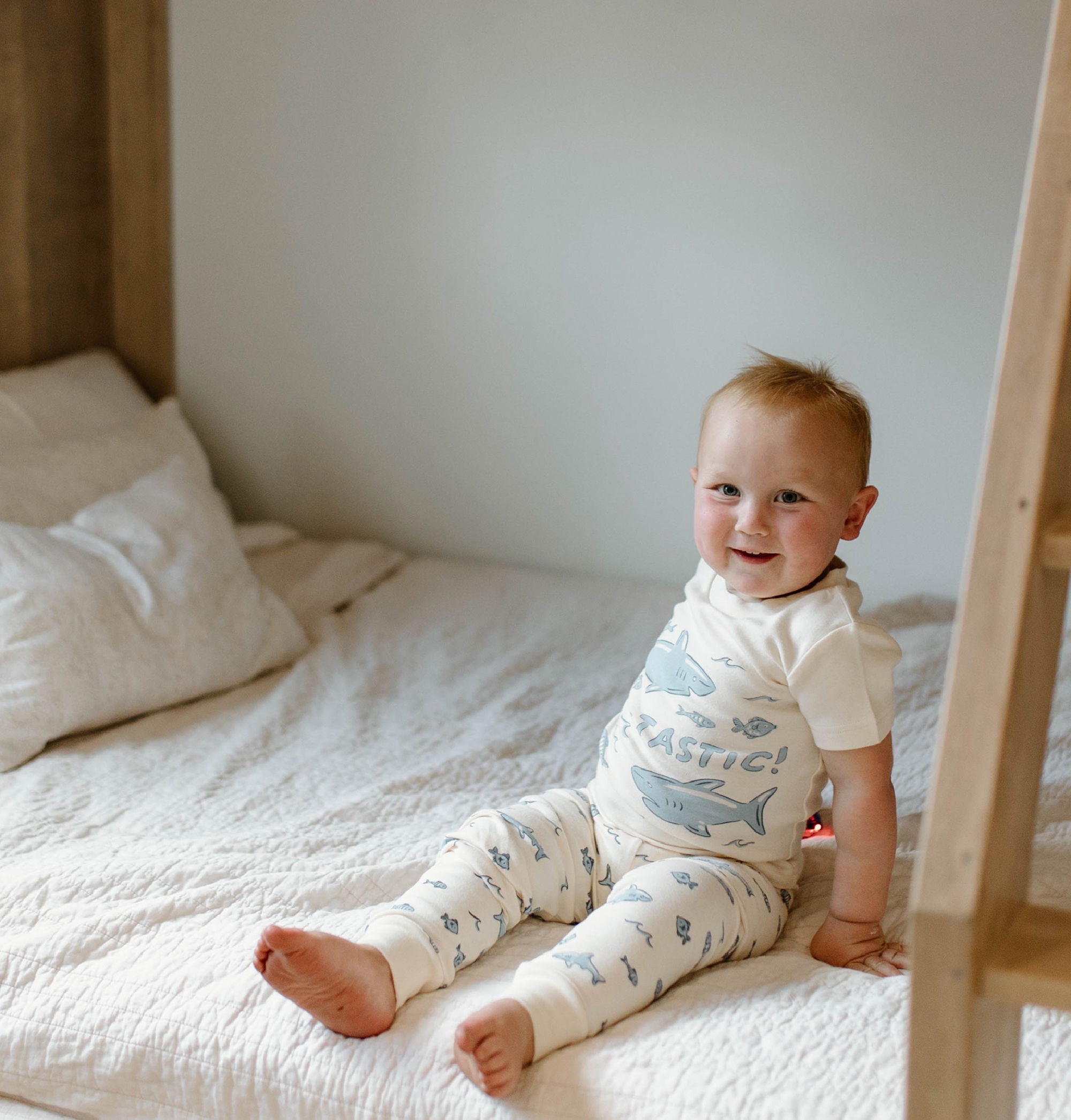 Shark - Kids' Organic S/Sleeve PJ Set