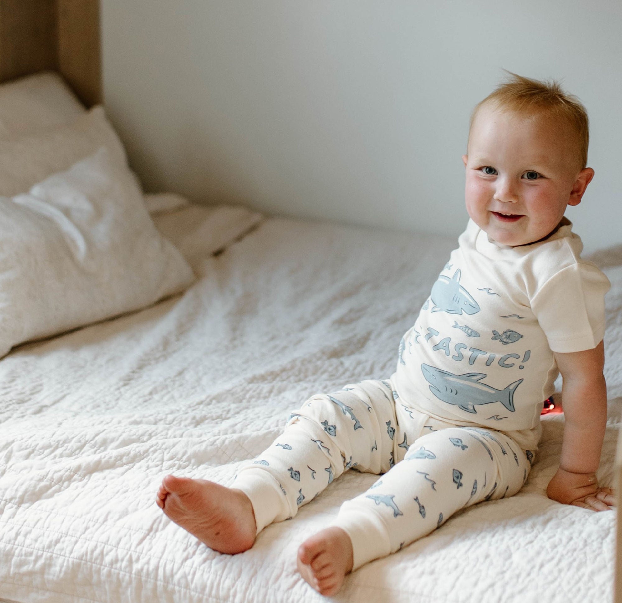 Shark - Kids' Organic S/Sleeve PJ Set