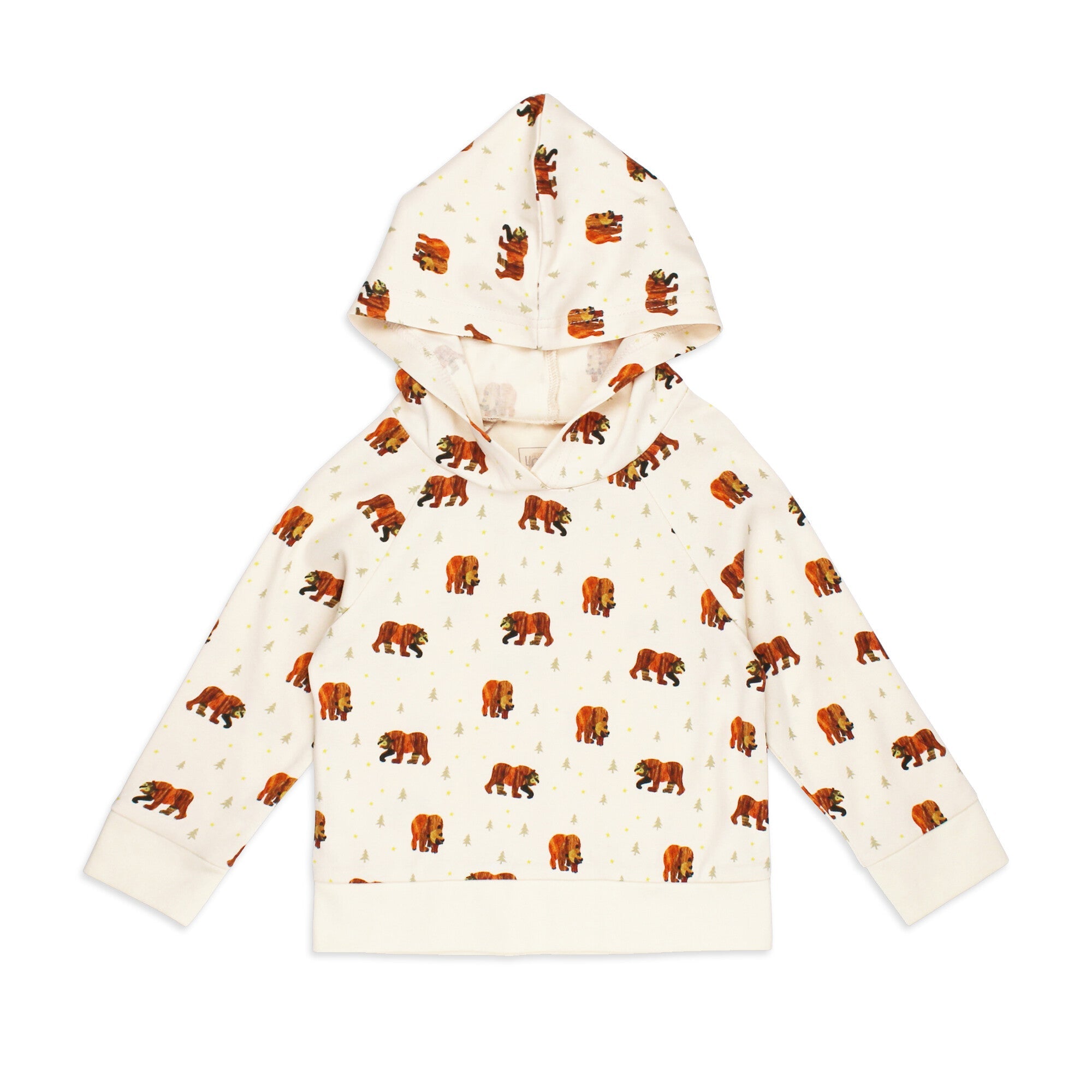 Brown Bear - Kids' Organic Raglan Hoodie
