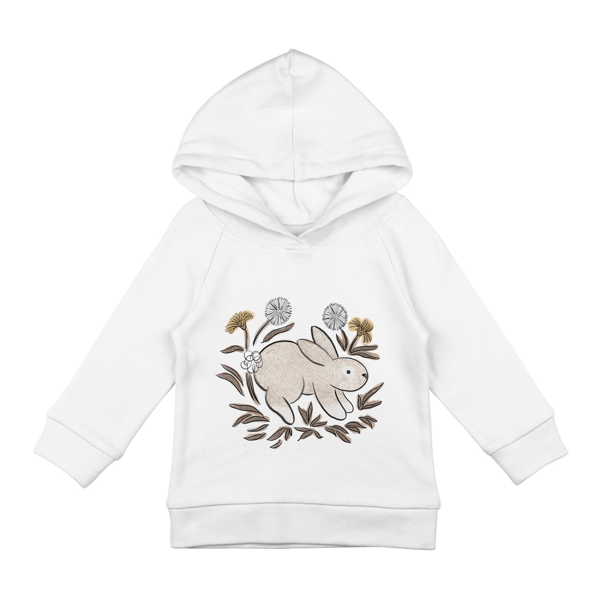Bunny Graphic - Kids' Organic Raglan Hoodie