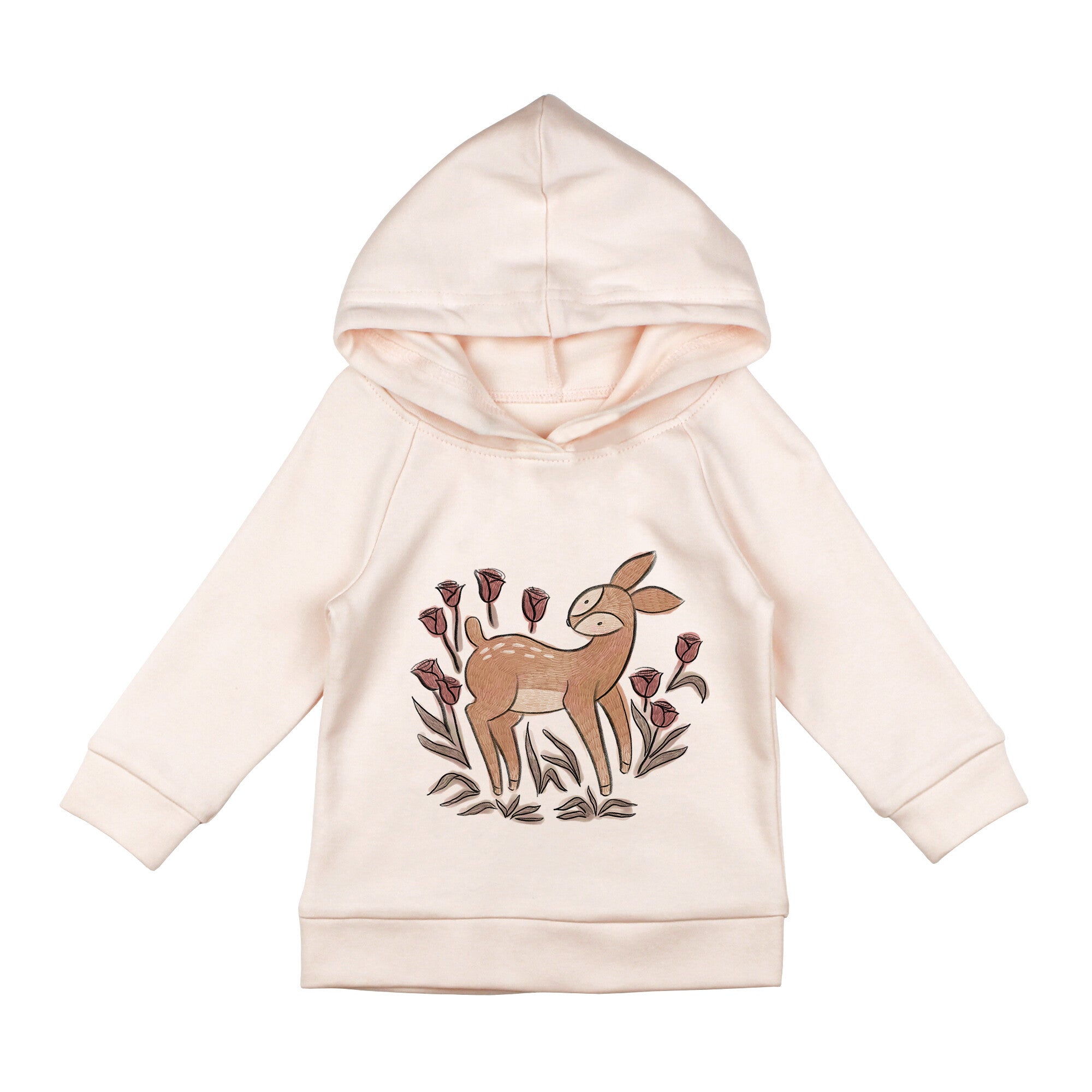 Doe-a-Deer Graphic - Kids' Organic Raglan Hoodie