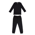 Black - Kids' Organic Thermal Lounge Set