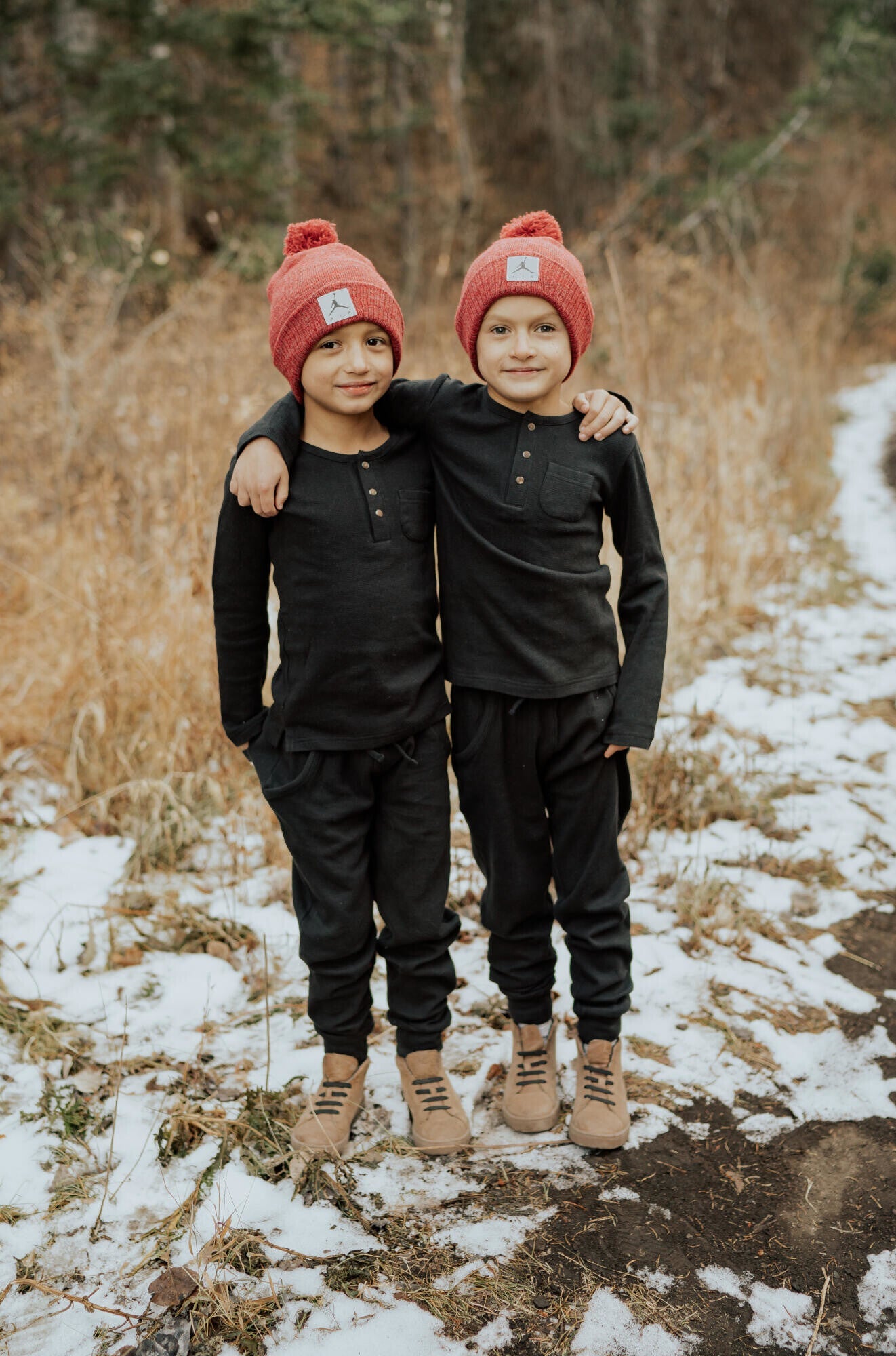 Black - Kids' Organic Thermal Lounge Set