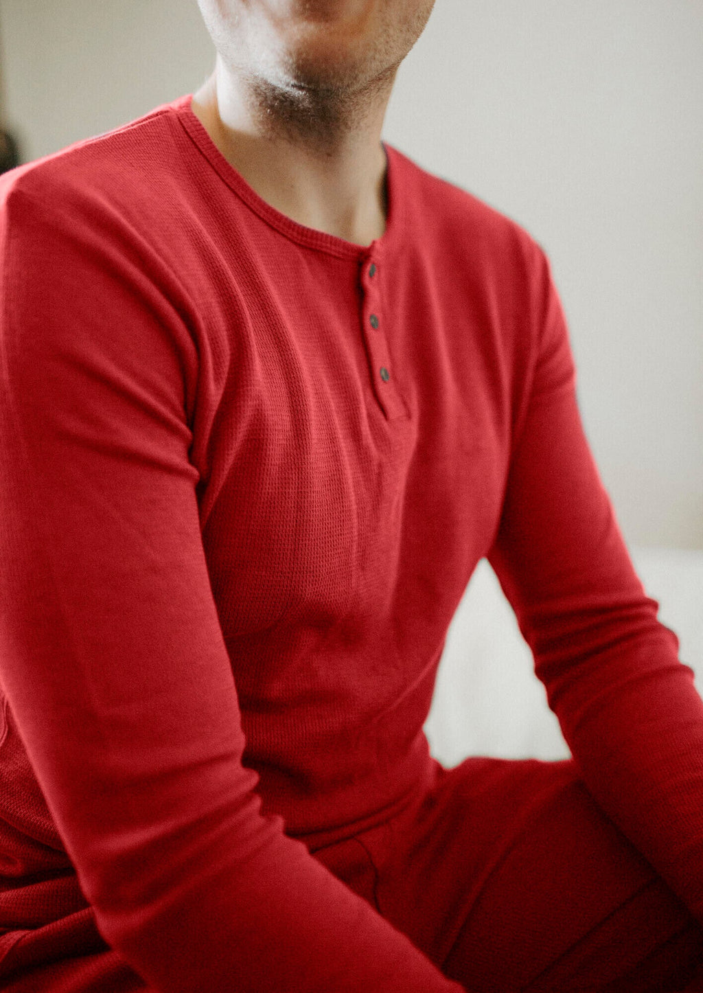 Cherry - Men's Organic Thermal Lounge Set