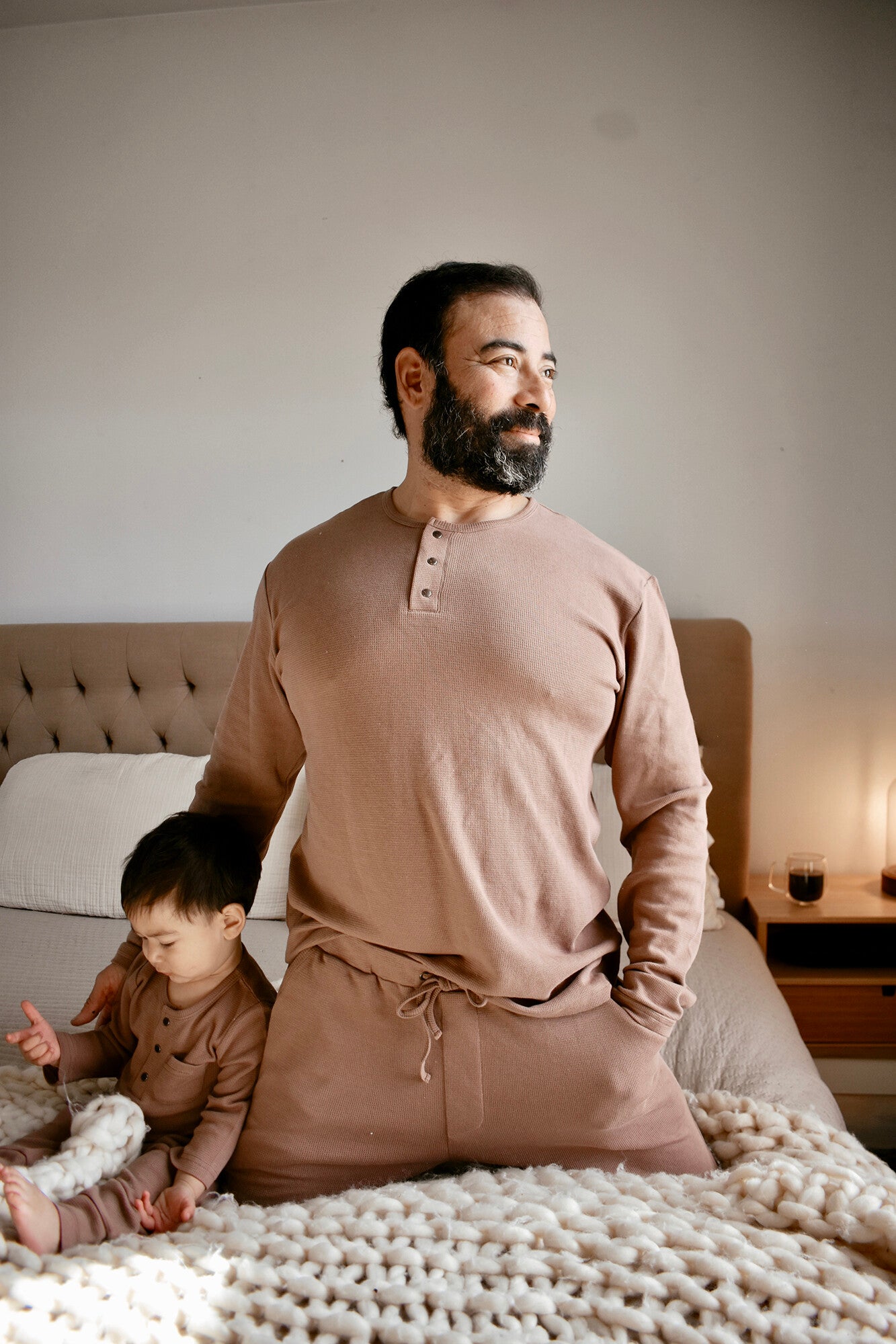 Cocoa - Men's Organic Thermal Lounge Set