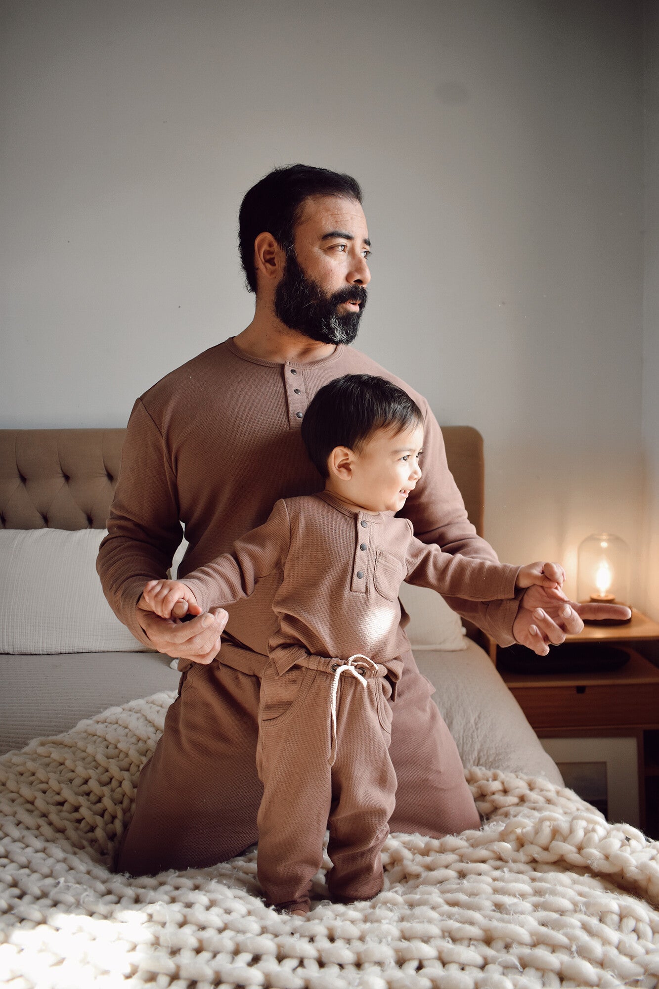 Cocoa - Men's Organic Thermal Lounge Set