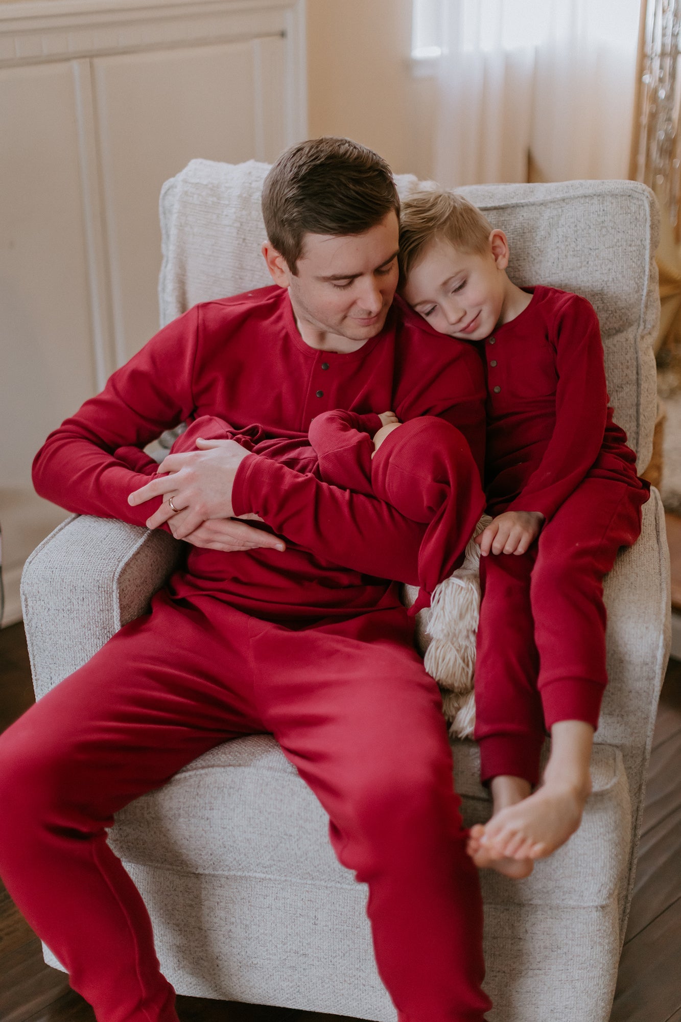 Crimson - Men's Organic Thermal Lounge Set