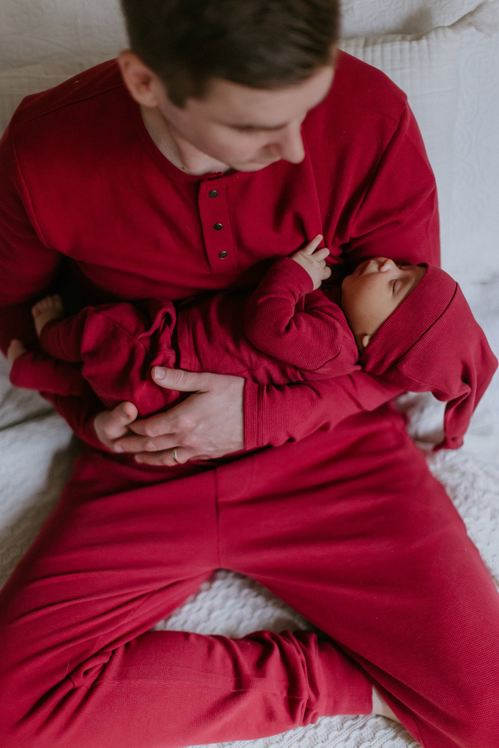 Crimson - Men's Organic Thermal Lounge Set