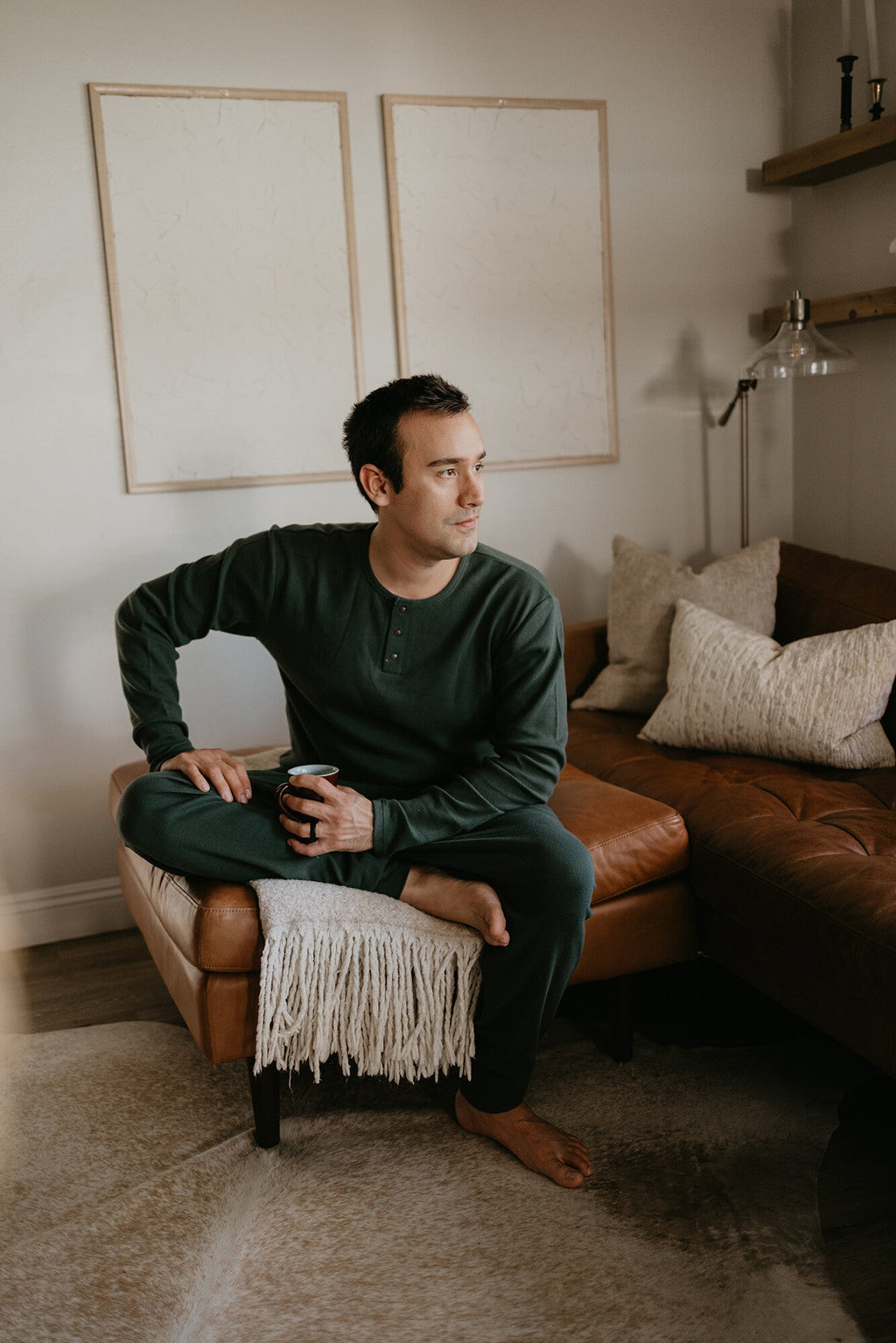 Evergreen - Men's Organic Thermal Lounge Set