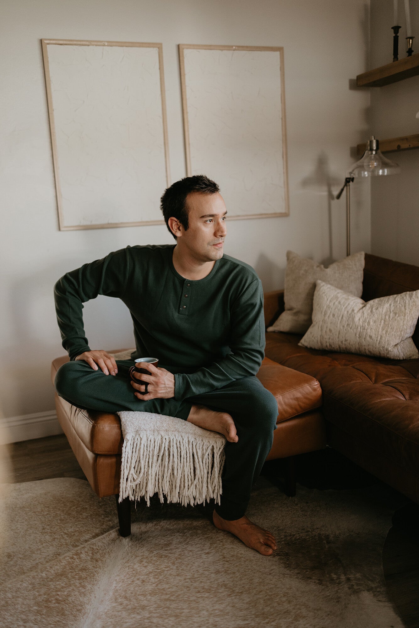 Evergreen - Men's Organic Thermal Lounge Set