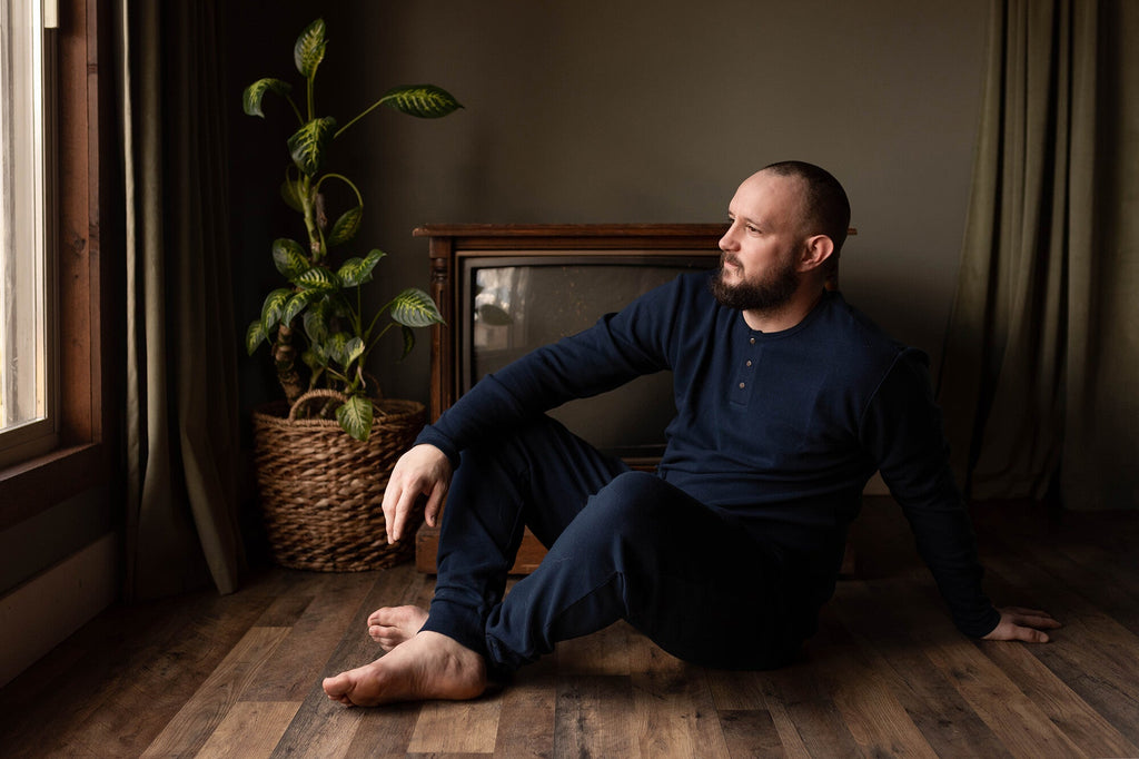 Midnight - Men's Organic Thermal Lounge Set