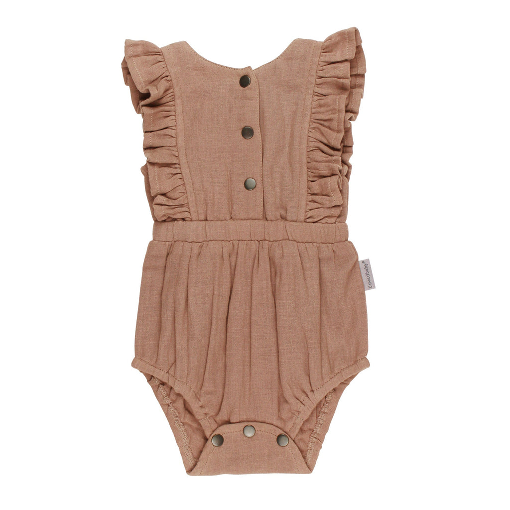 Adobe - Organic Muslin Ruffle Bodysuit