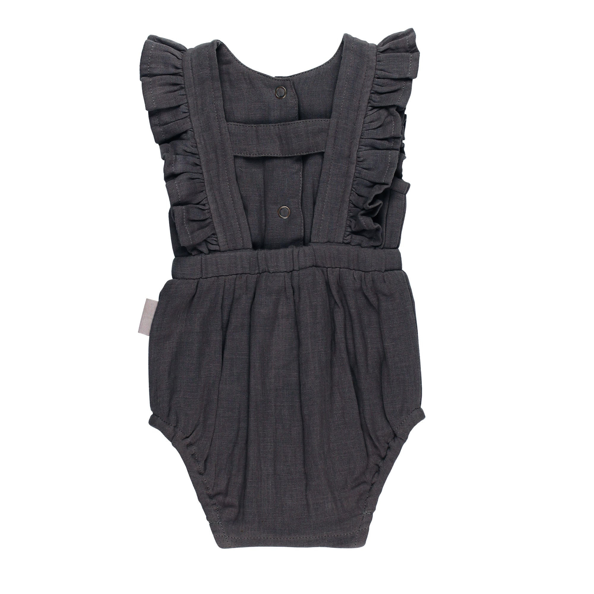 Chia Seed - Organic Muslin Ruffle Bodysuit