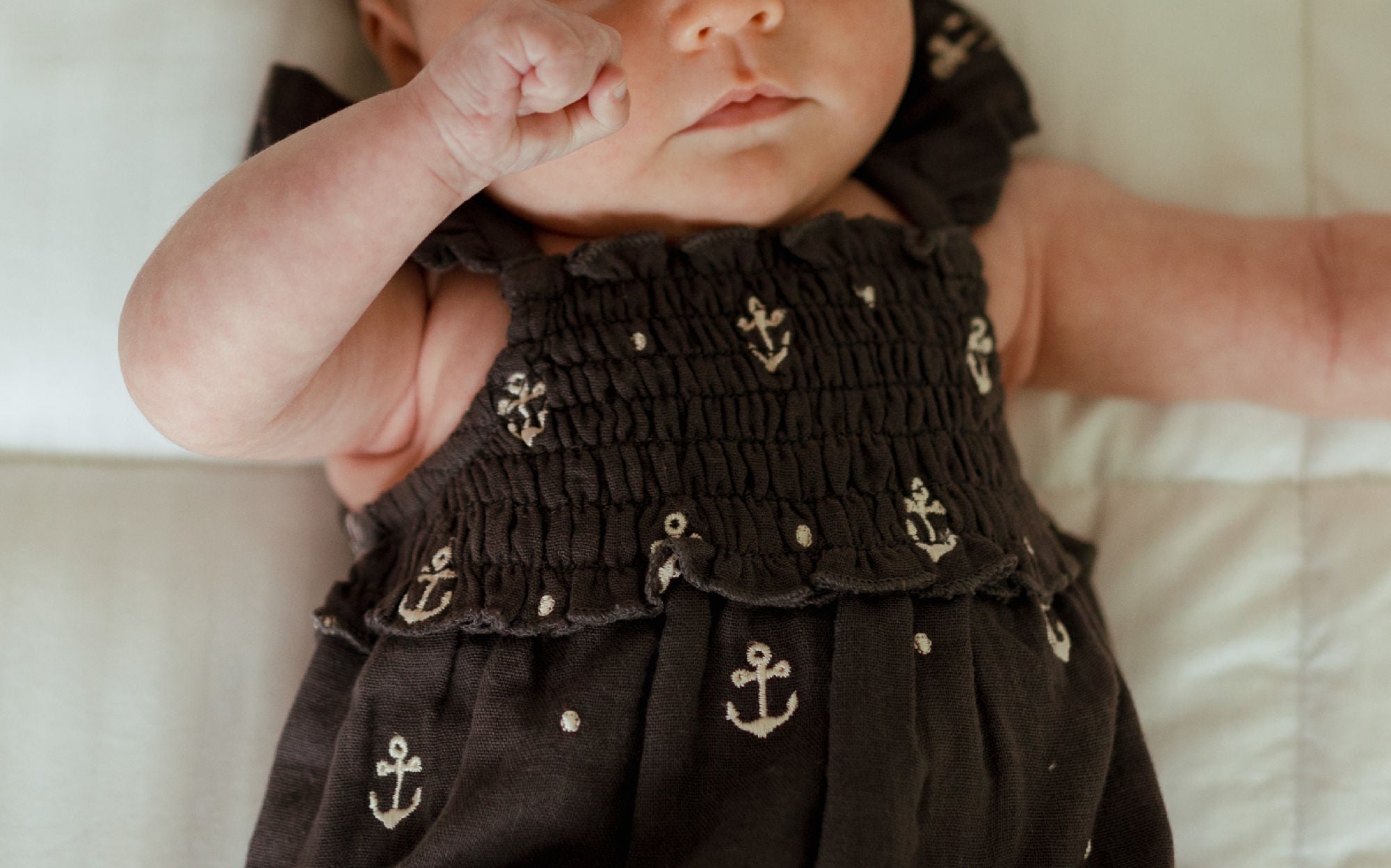 Chia Anchor - Organic Muslin Sleeveless Bodysuit