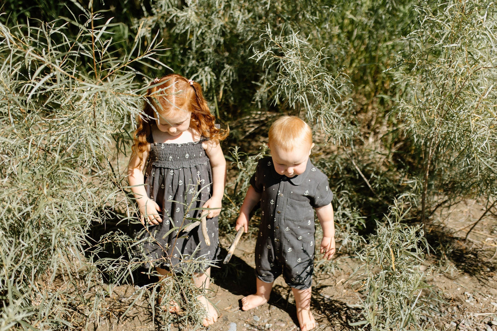 Chia Anchor - Organic Muslin S/Sleeve Coverall