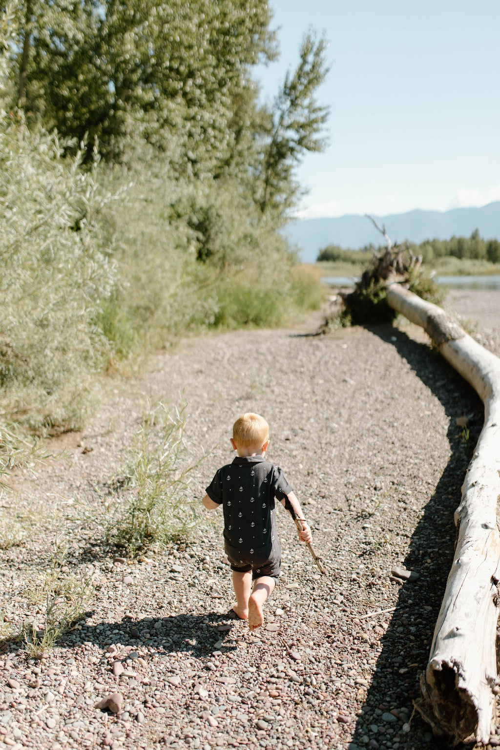 Chia Anchor - Organic Muslin S/Sleeve Coverall