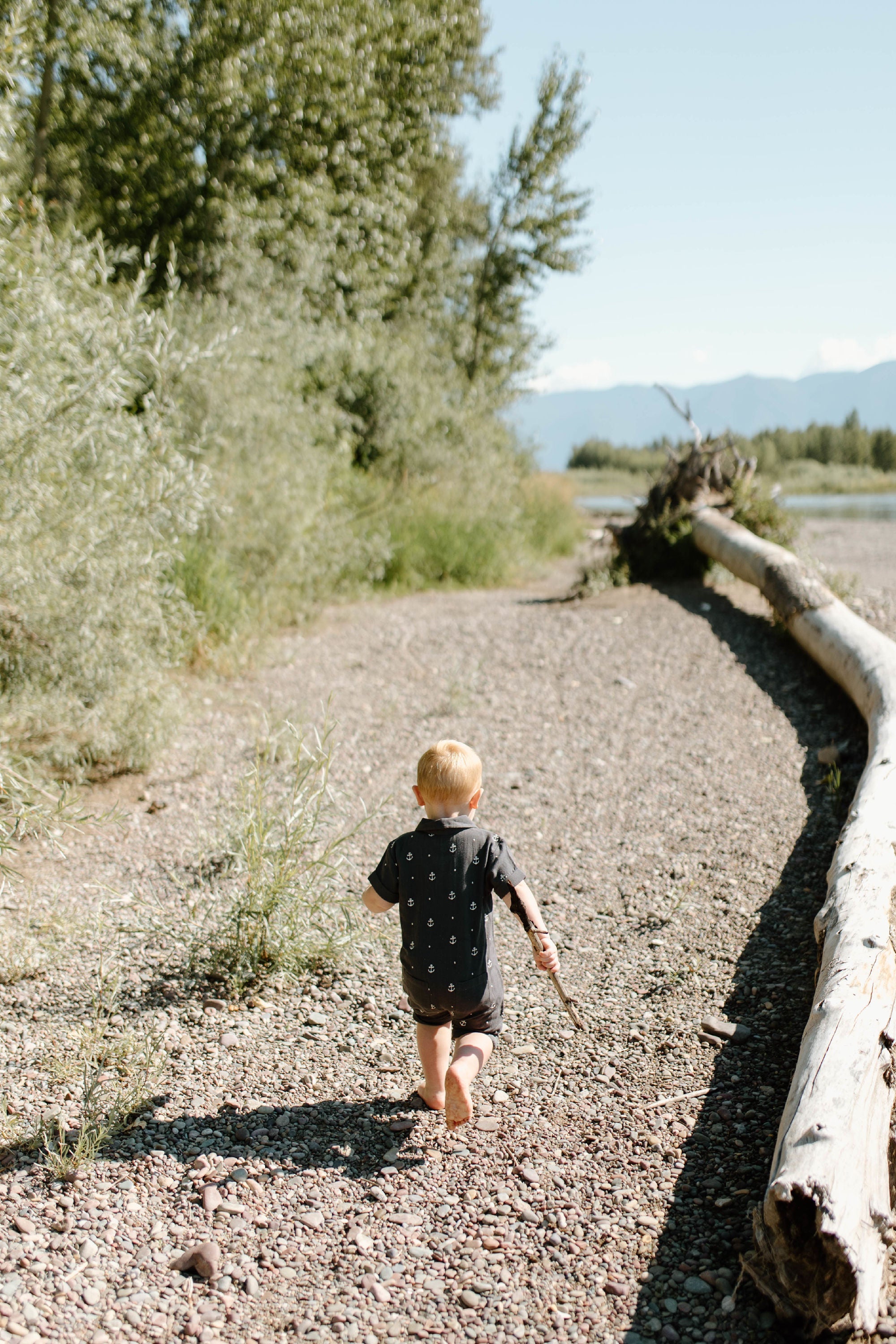 Chia Anchor - Organic Muslin S/Sleeve Coverall