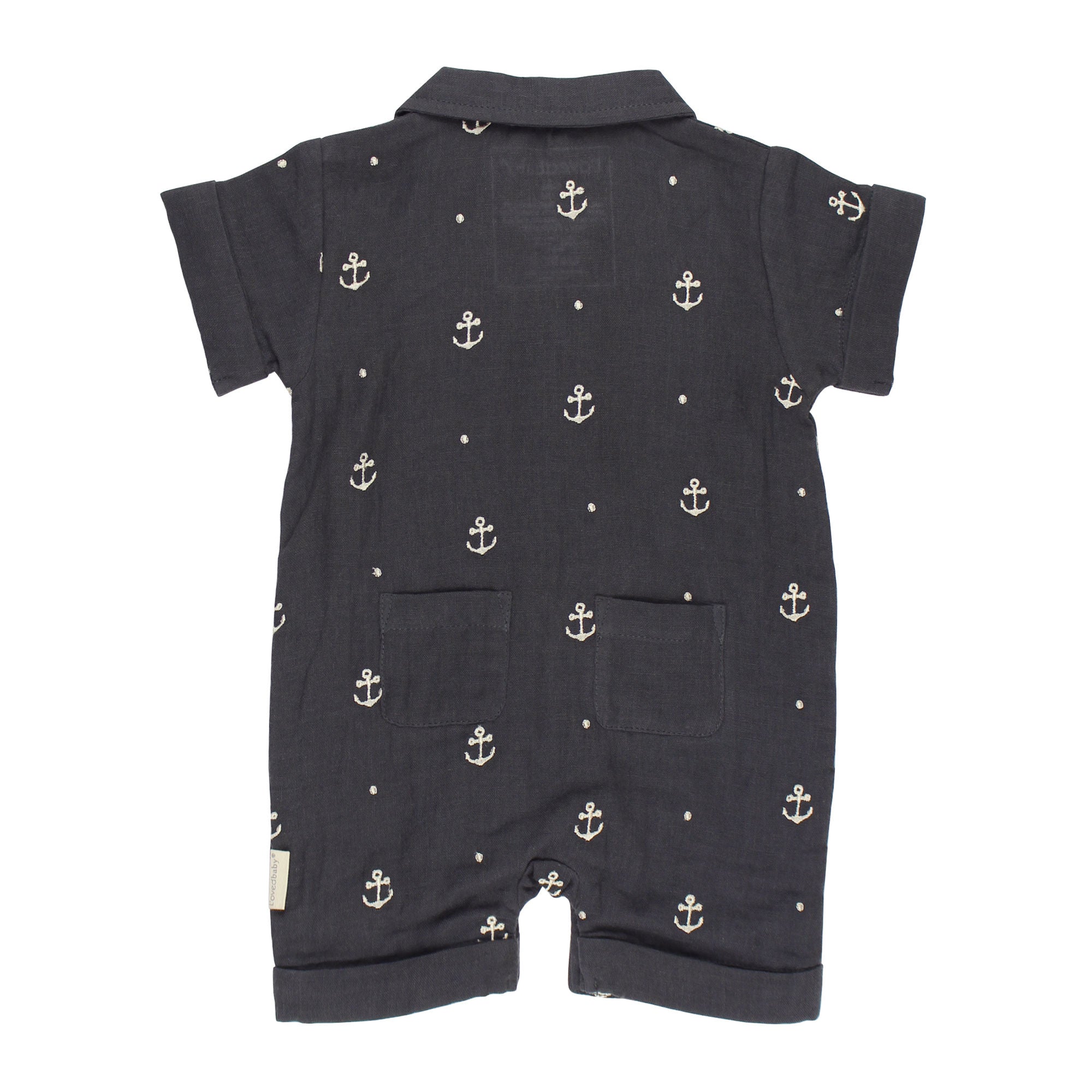 Chia Anchor - Organic Muslin S/Sleeve Coverall
