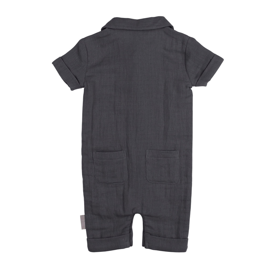 Chia Seed - Organic Muslin S/Sleeve Coverall