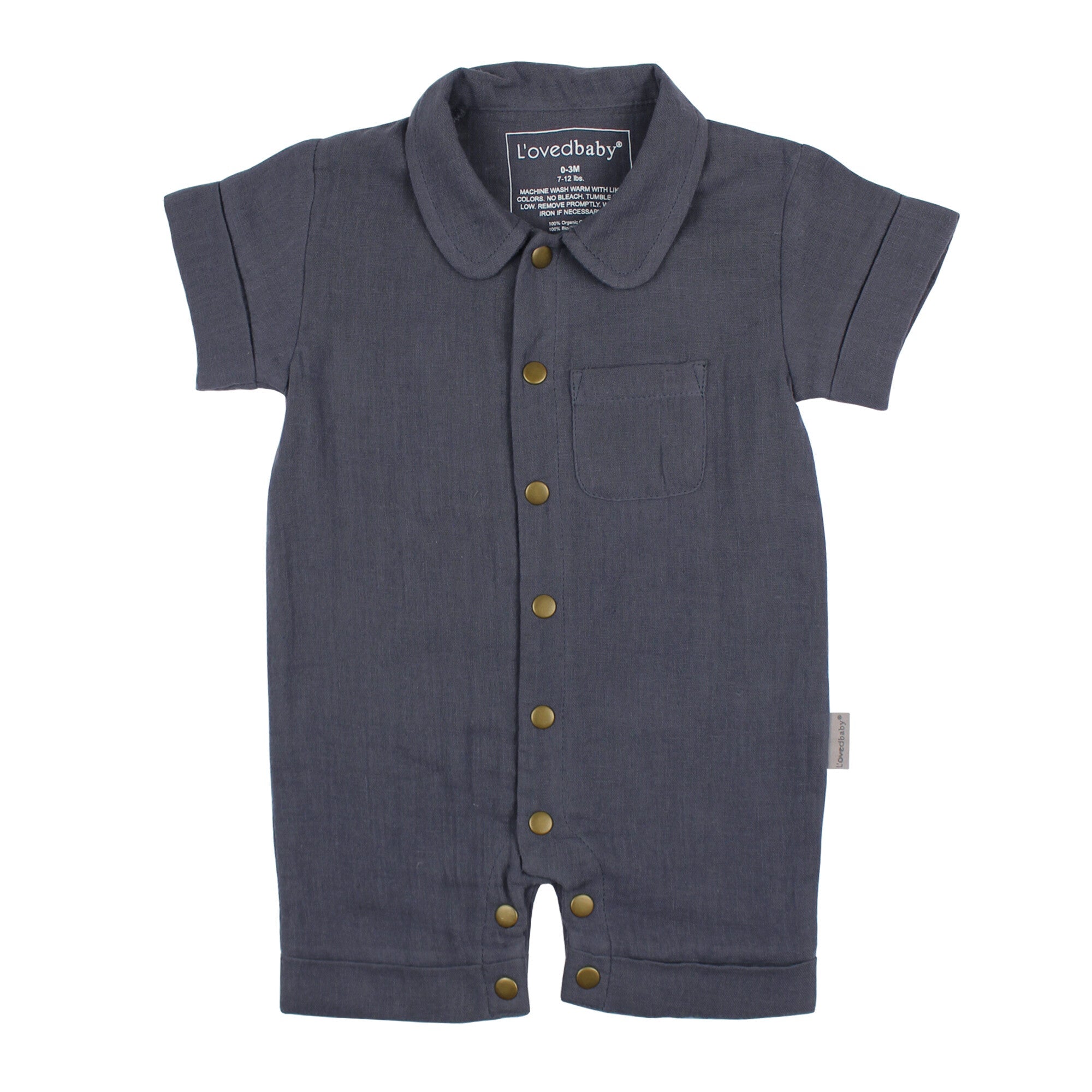 Dusk - Organic Muslin S/Sleeve Coverall