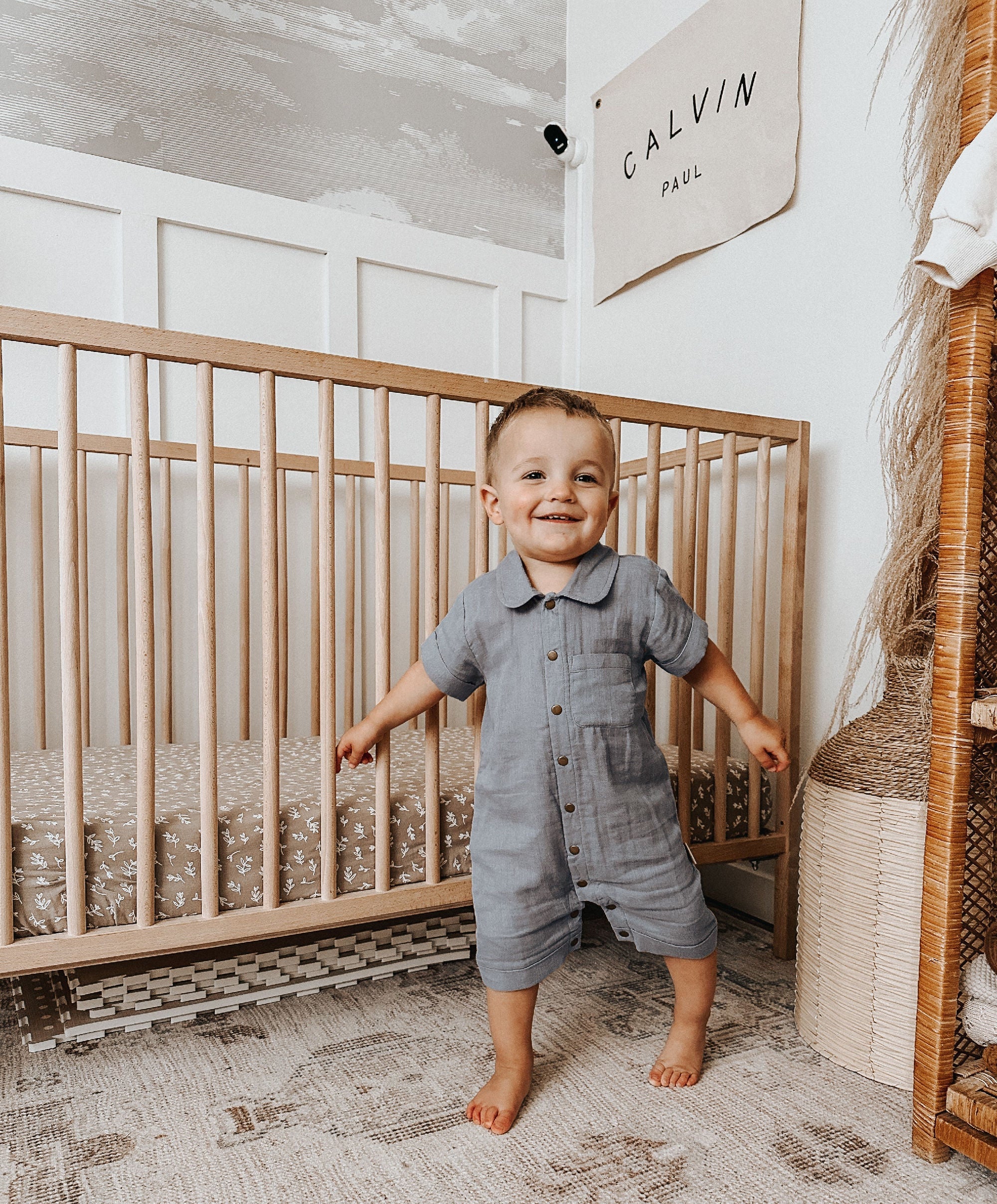 Moonstone - Organic Muslin S/Sleeve Coverall