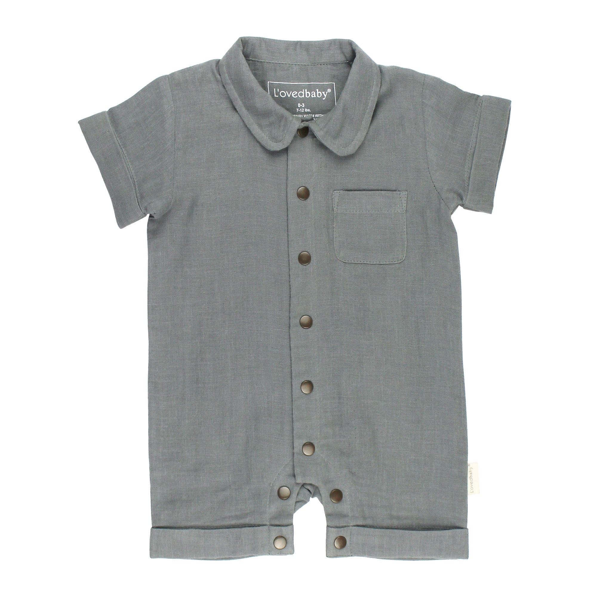 Moonstone - Organic Muslin S/Sleeve Coverall