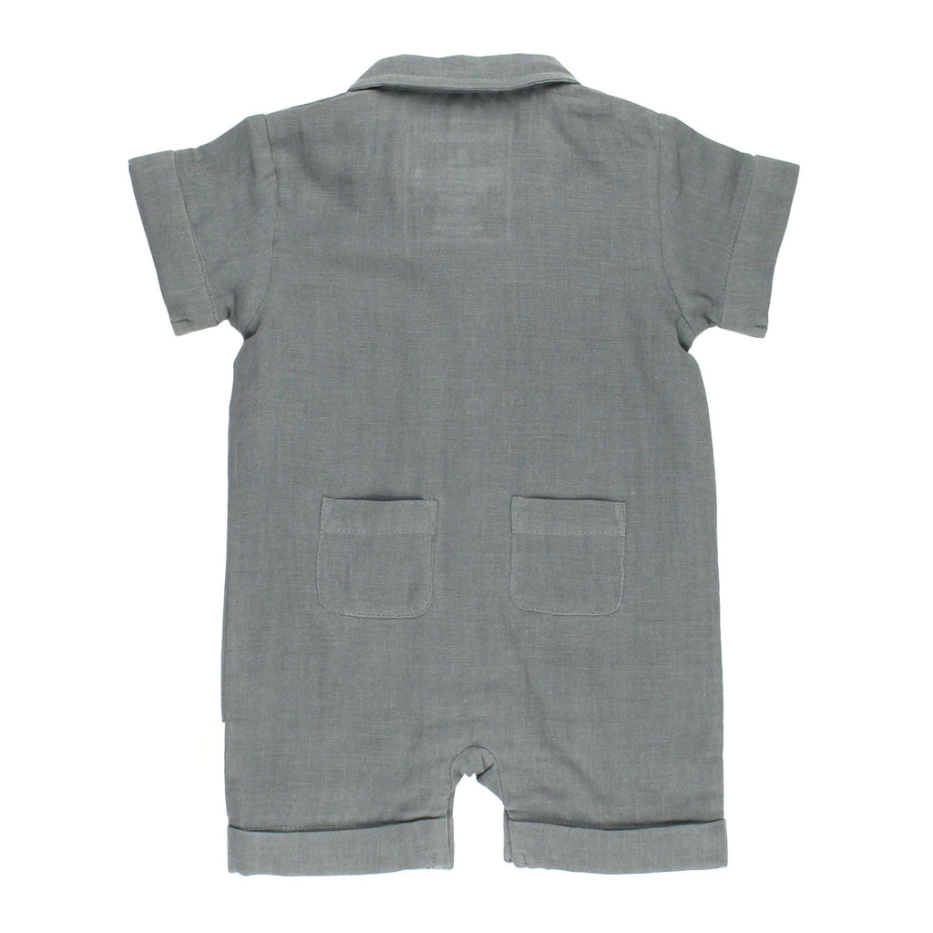Moonstone - Organic Muslin S/Sleeve Coverall