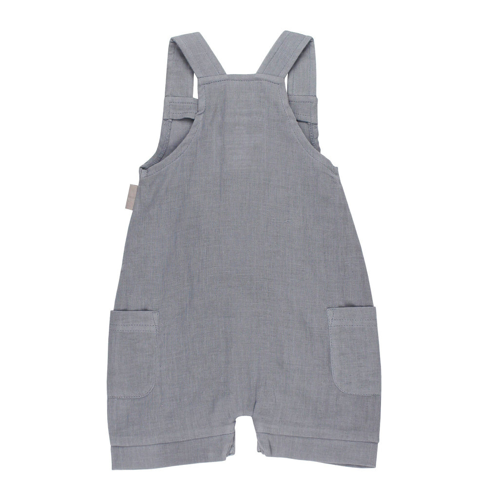 Blueberry - Organic Cuffed Muslin Overall