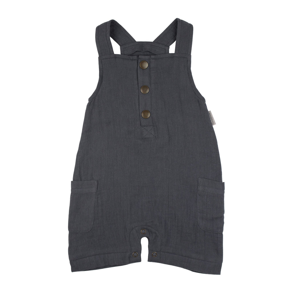 Chia Seed - Organic Cuffed Muslin Overall