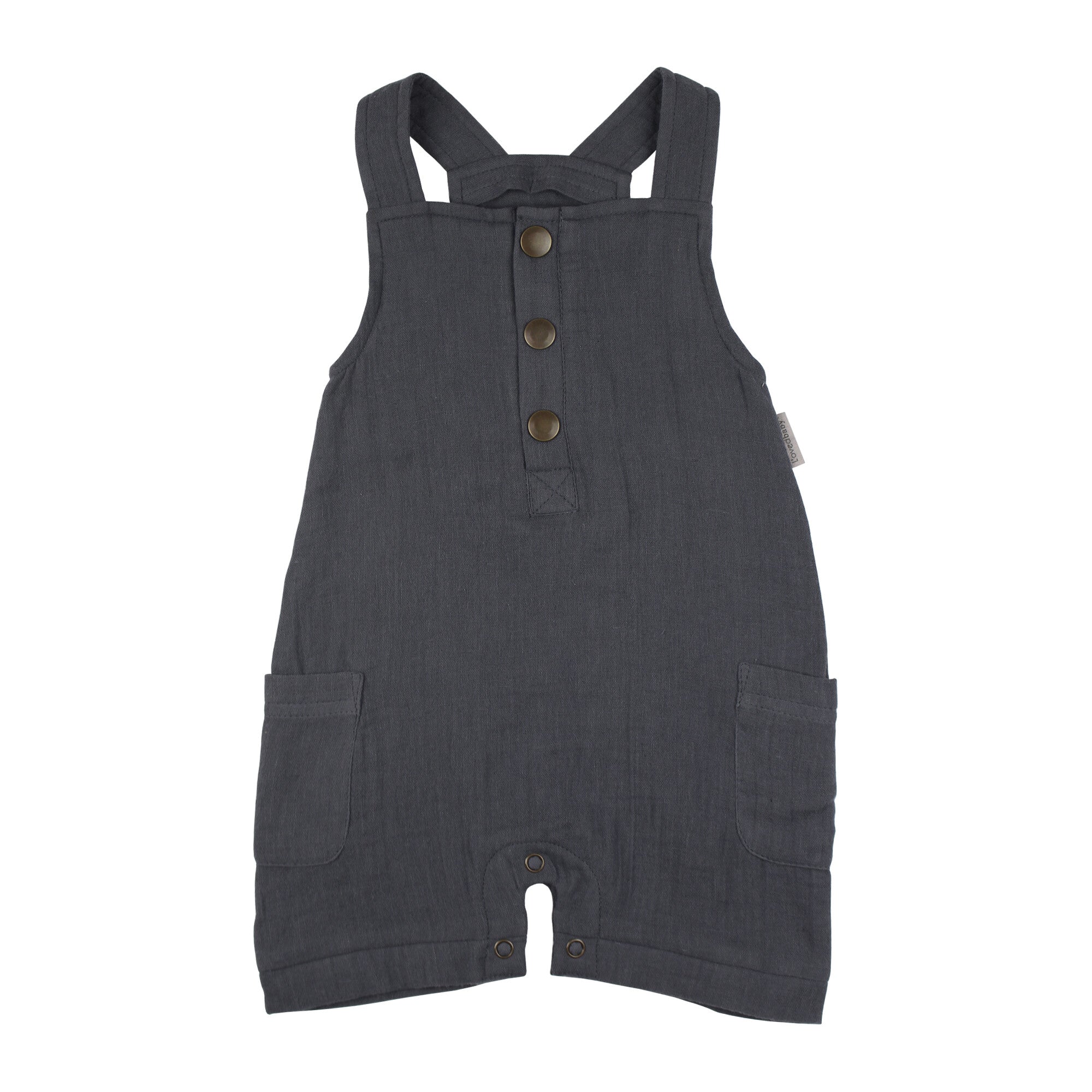 Chia Seed - Organic Cuffed Muslin Overall