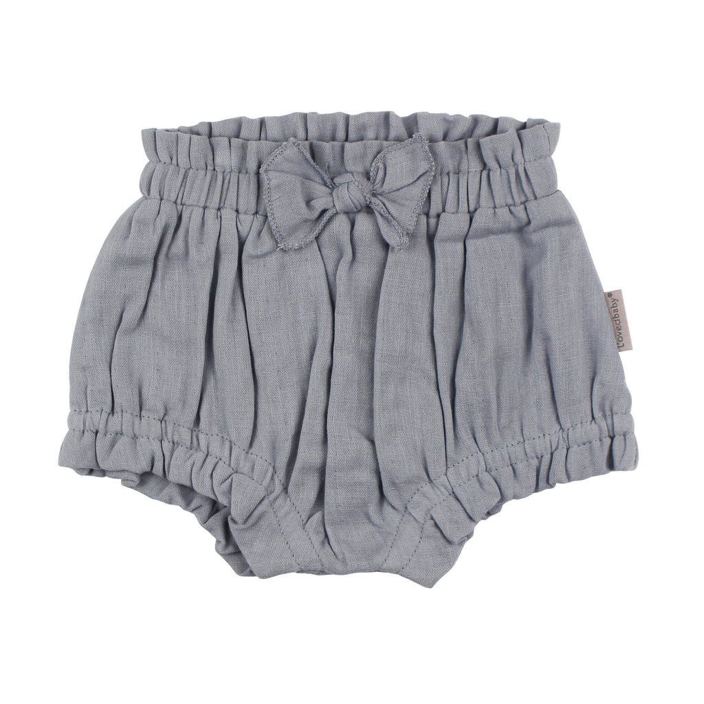 Blueberry - Organic Muslin Ruffle Bloomer