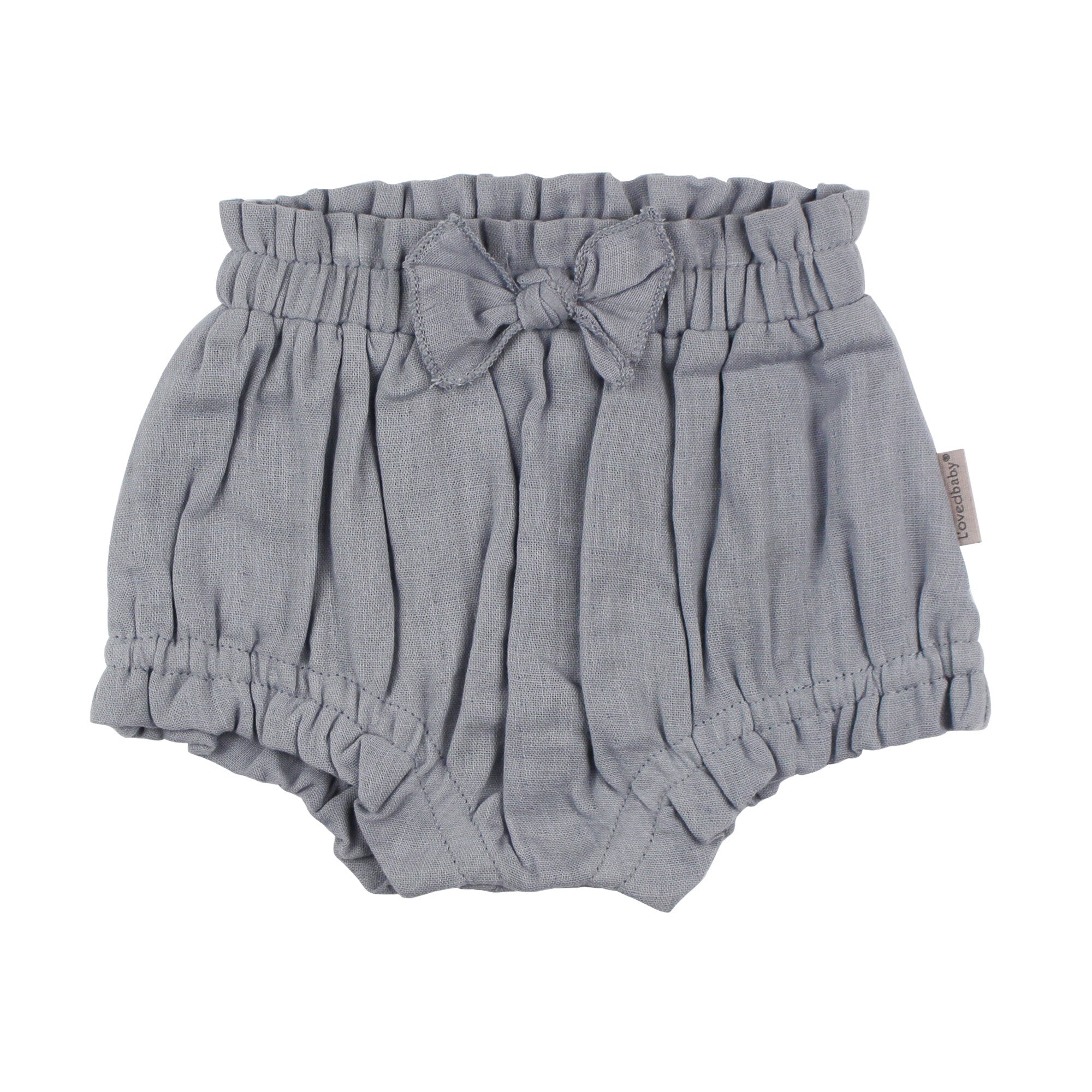 Blueberry - Organic Muslin Ruffle Bloomer