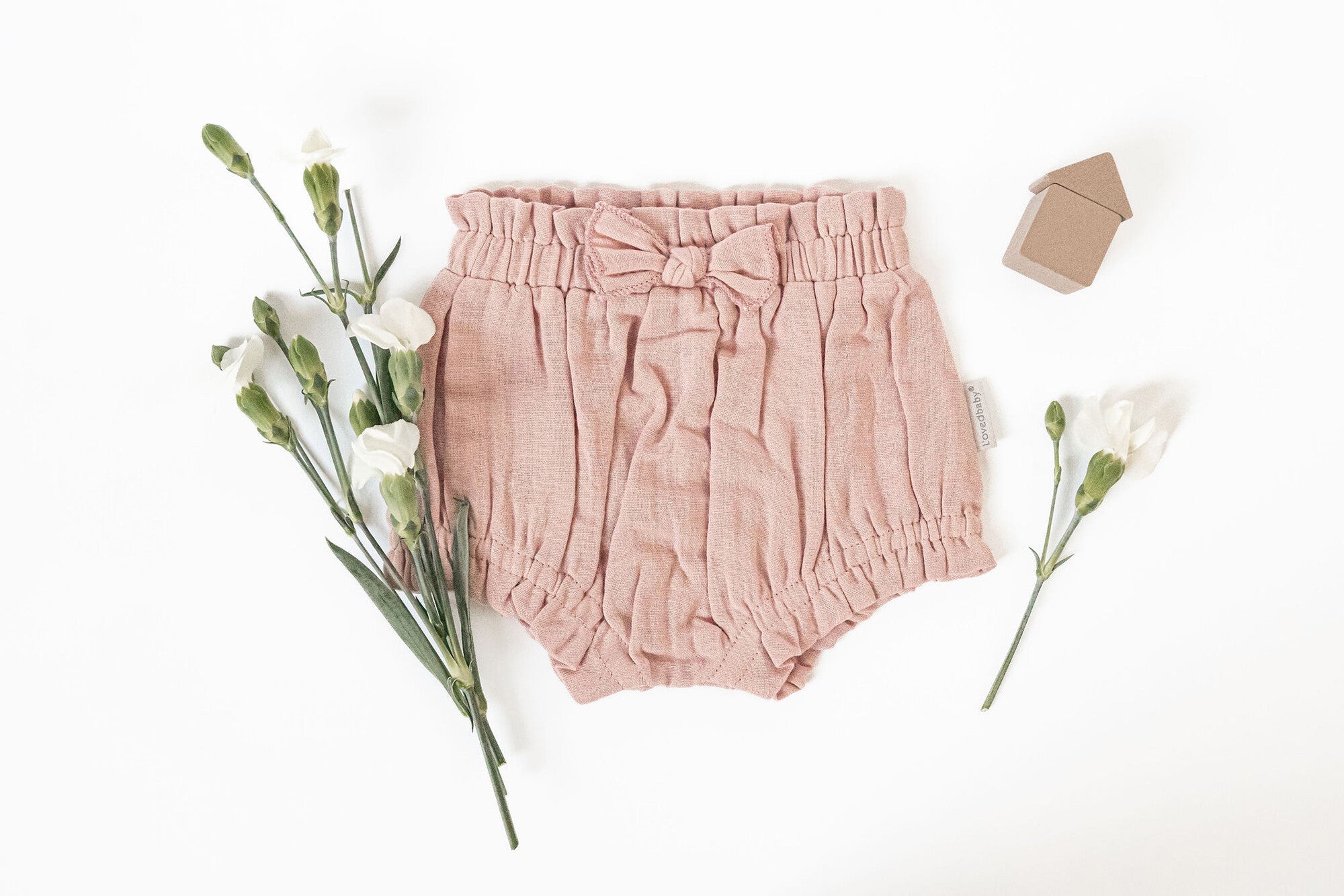 Taffy - Organic Muslin Ruffle Bloomer