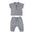 Blueberry - Organic Muslin Tee & Harem Pant Set