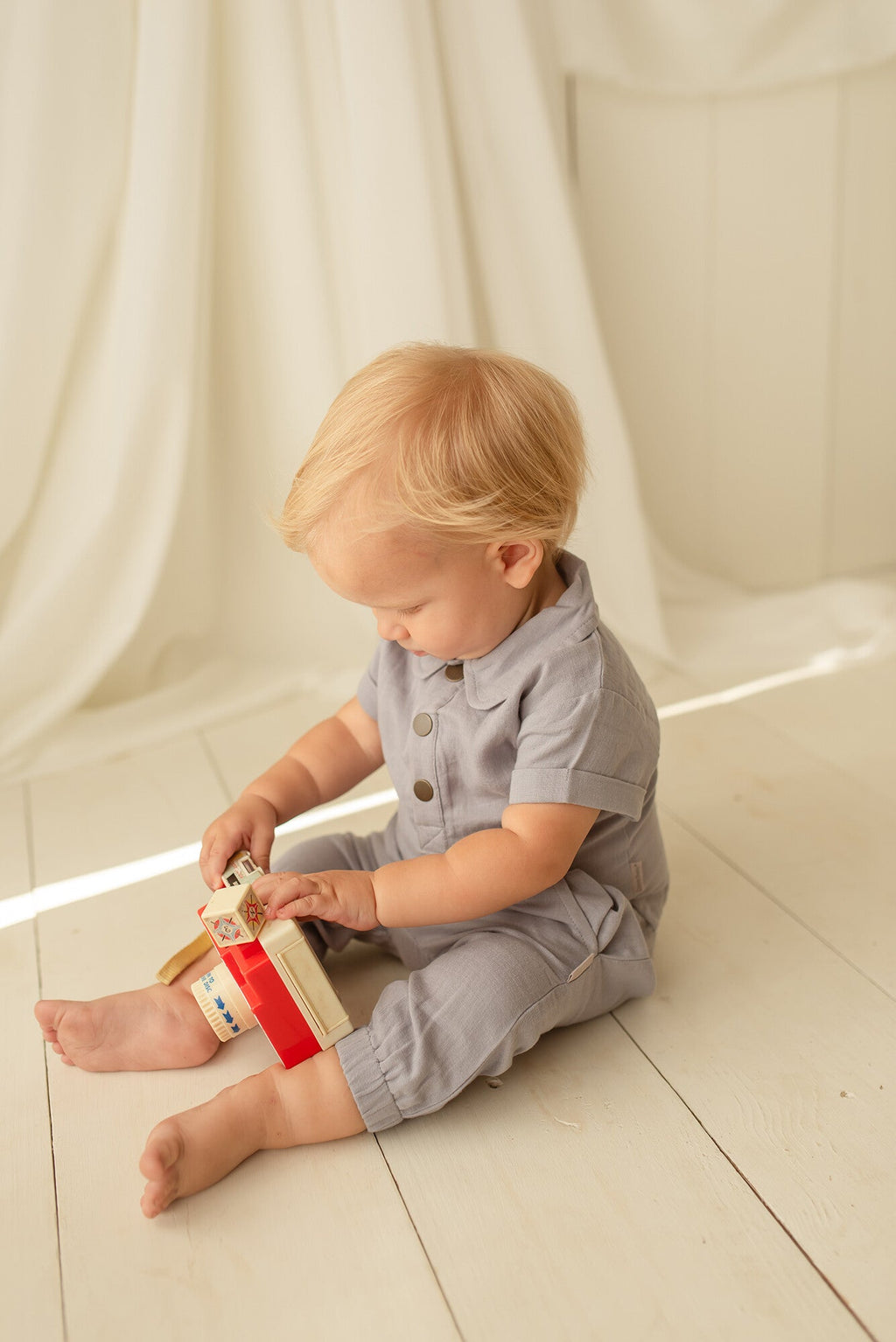 Blueberry - Organic Muslin Tee & Harem Pant Set