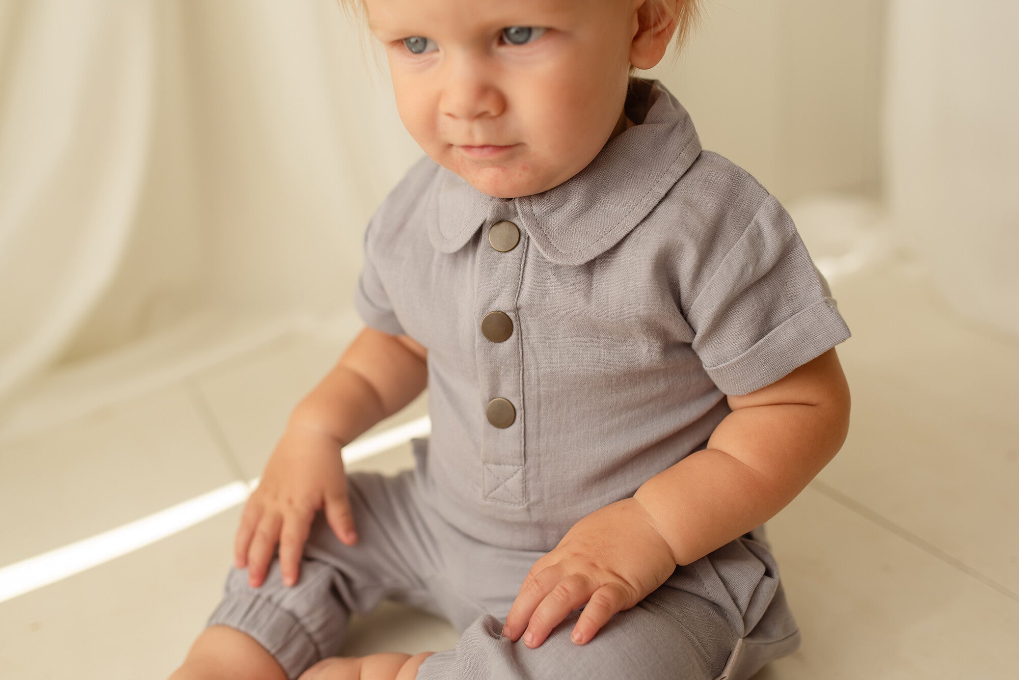 Blueberry - Organic Muslin Tee & Harem Pant Set