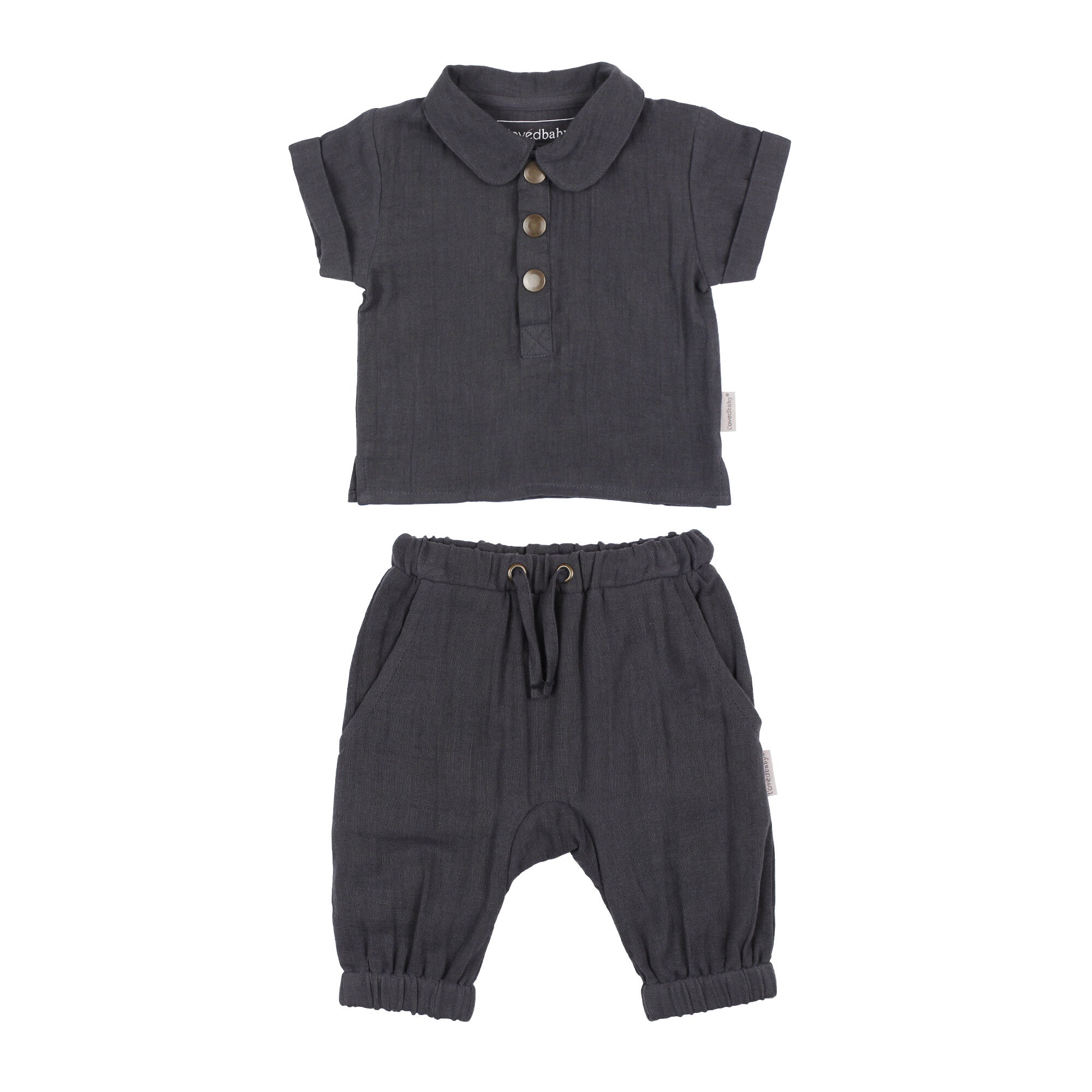 Chia Seed - Organic Muslin Tee & Harem Pant Set