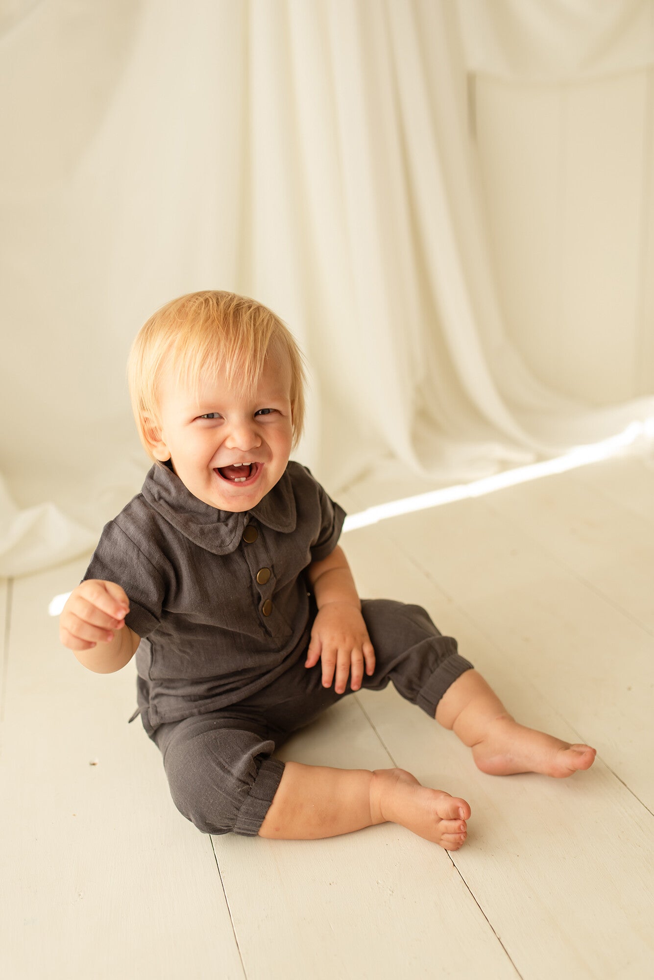 Chia Seed - Organic Muslin Tee & Harem Pant Set