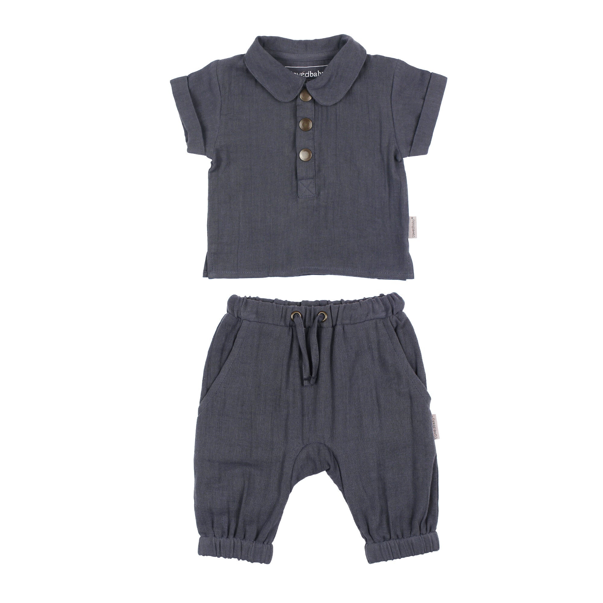 Dusk - Organic Muslin Tee & Harem Pant Set
