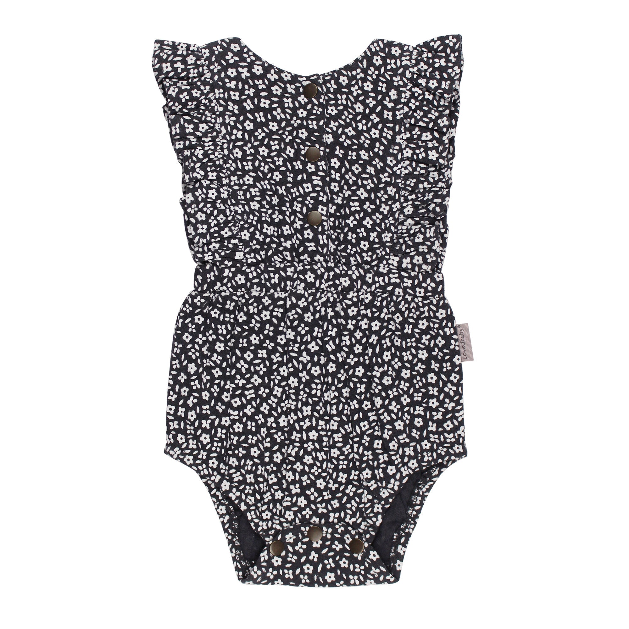 Chia Floral - Organic Muslin Ruffle Bodysuit