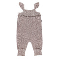 Almond Floral - Organic Muslin Sleeveless Romper