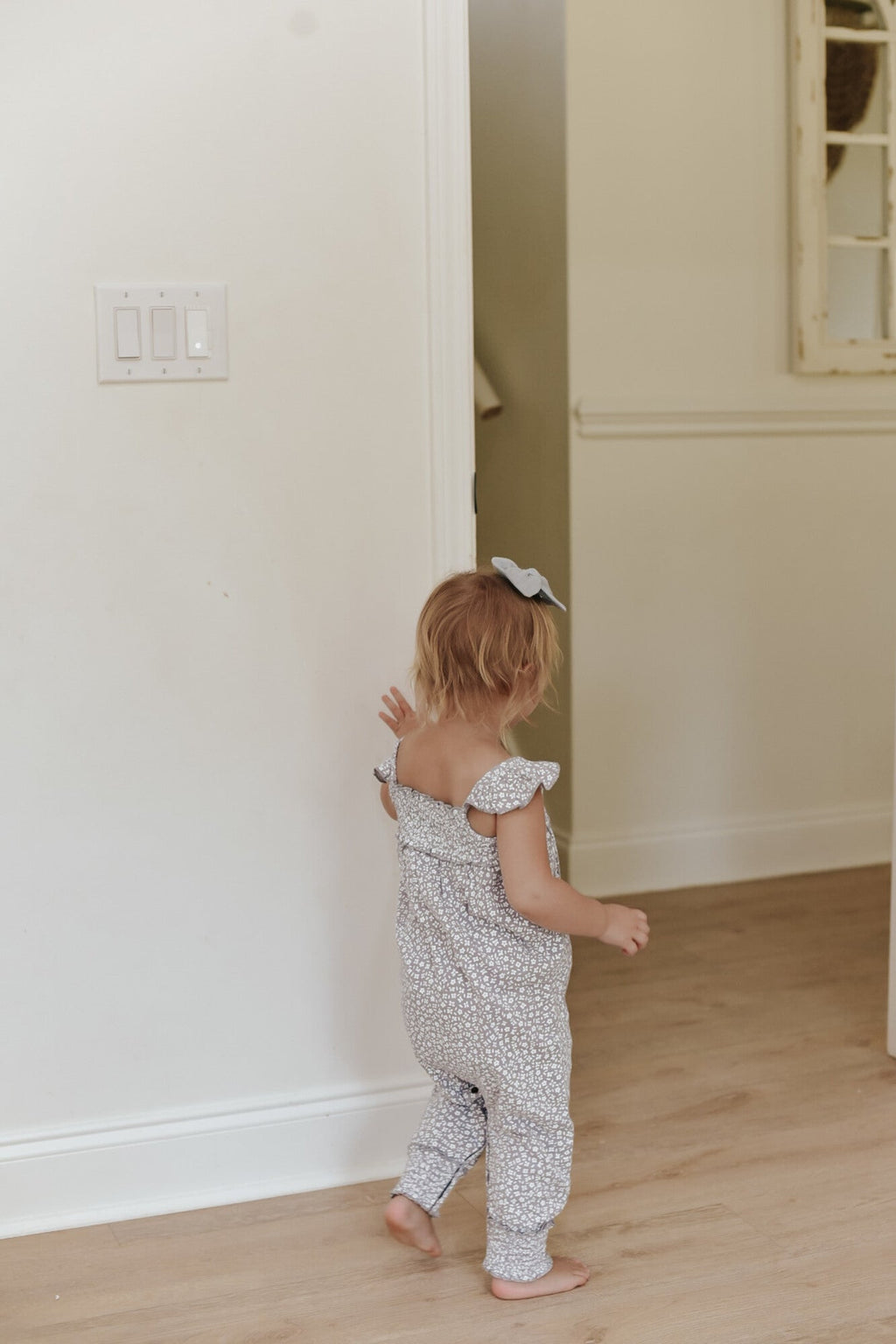 Blueberry Floral - Organic Muslin Sleeveless Romper