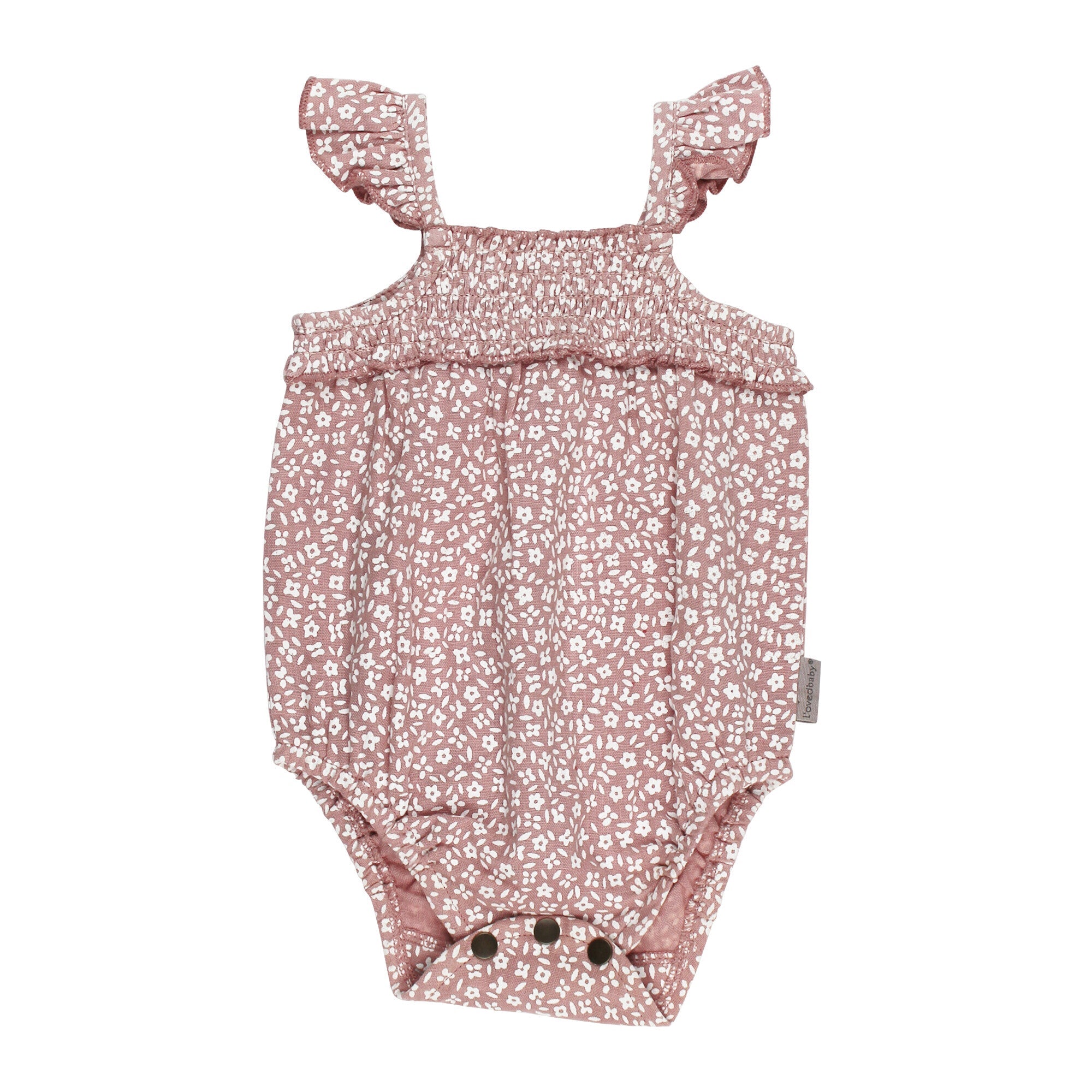 Taffy Floral - Organic Muslin Sleeveless Bodysuit