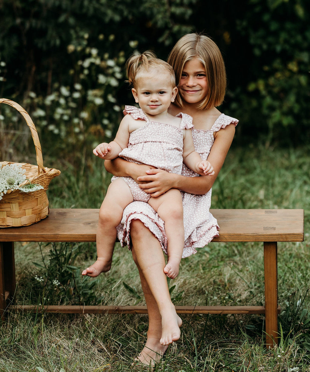 Taffy Floral - Organic Muslin Sleeveless Bodysuit