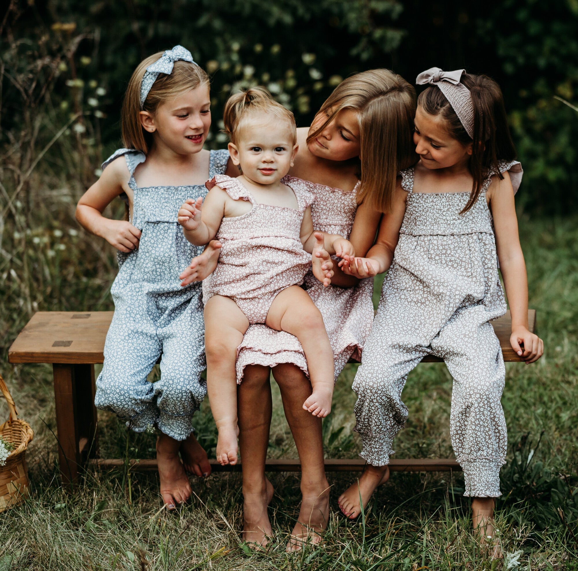 Taffy Floral - Organic Muslin Sleeveless Bodysuit